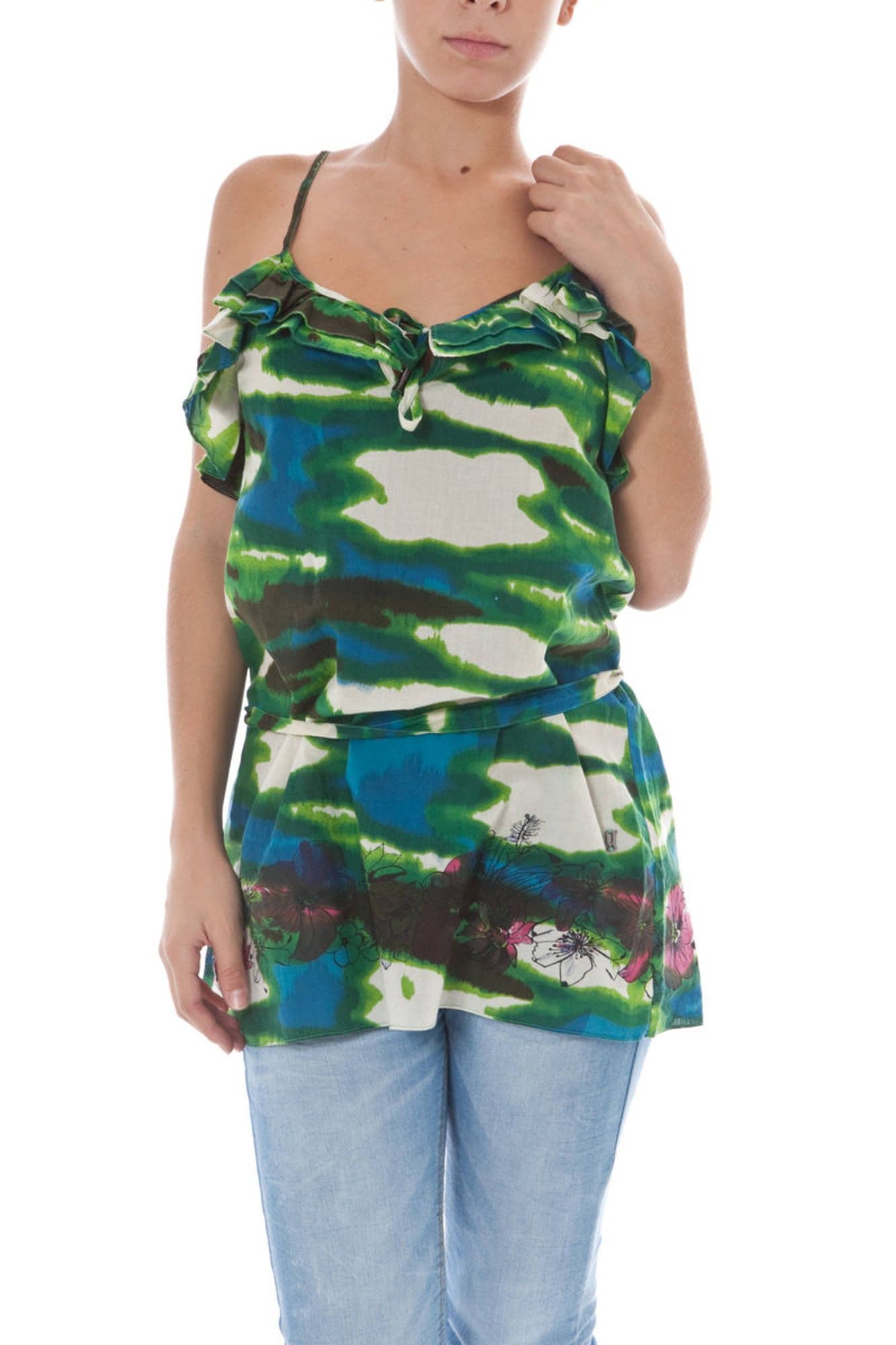 JOHN GALLIANO Damen T-Shirt in Grün