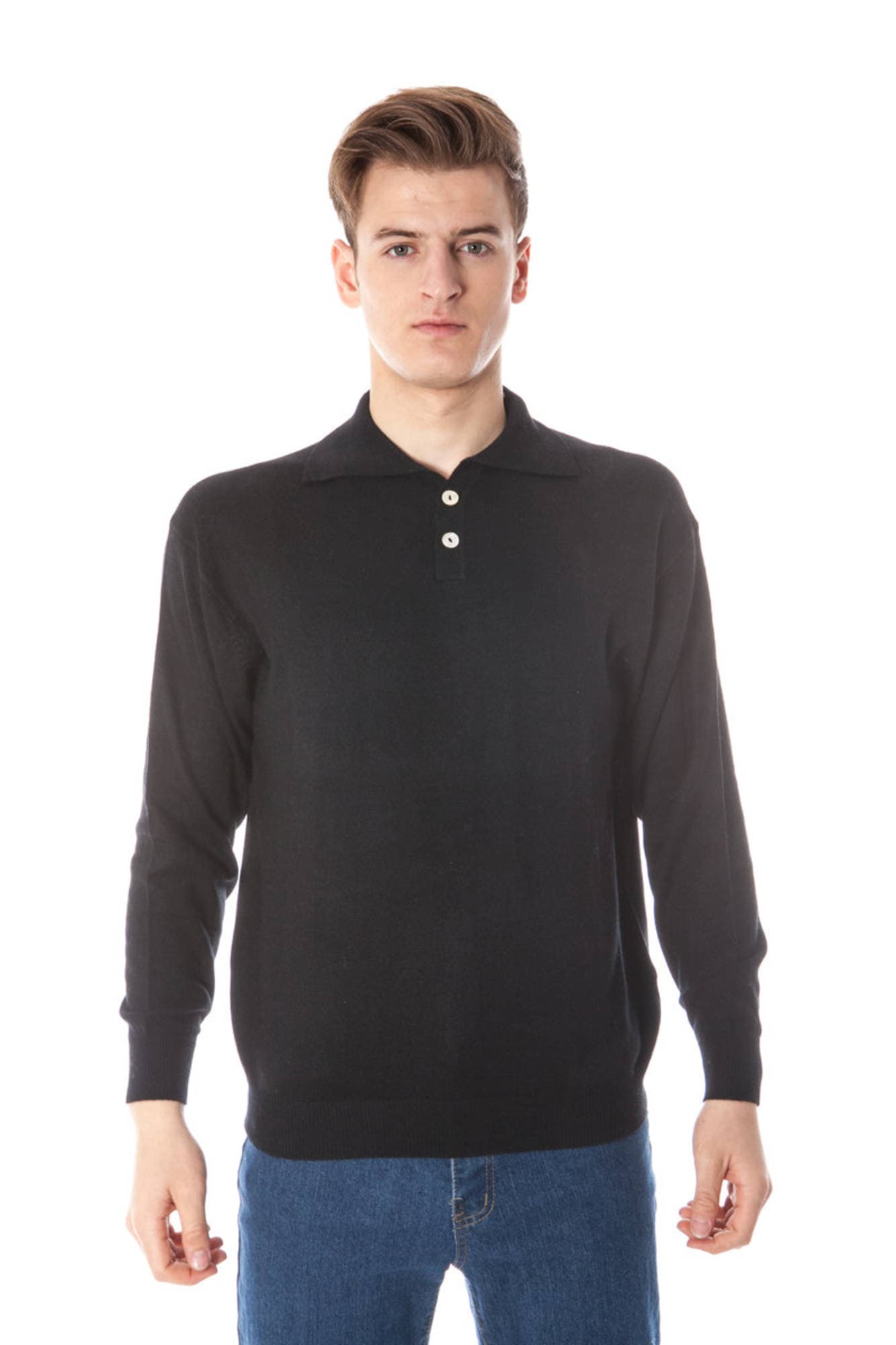 YUKO Herren Pullover in Schwarz