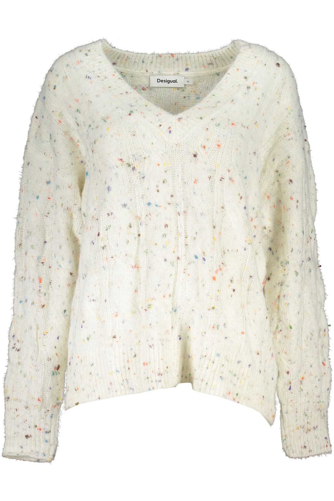 DESIGUAL Damen Pullover in Weiß