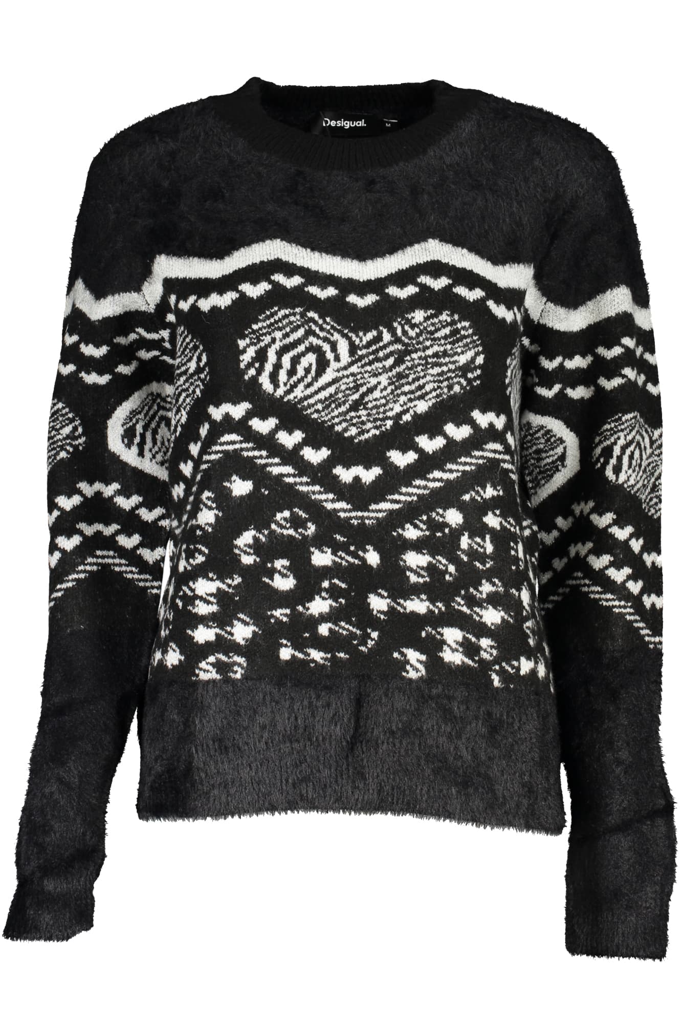 DESIGUAL Damen Pullover in Schwarz