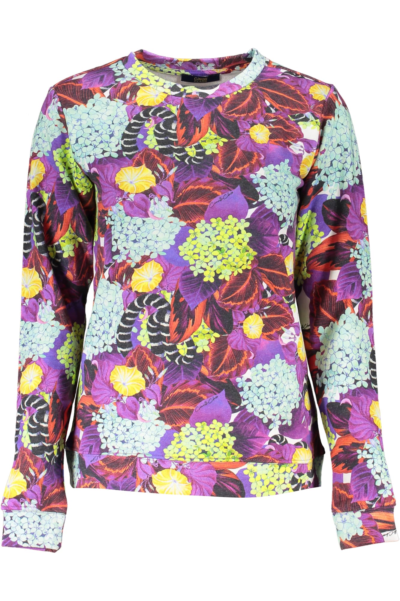 CAVALLI CLASS Damen Sweatshirt in Lila