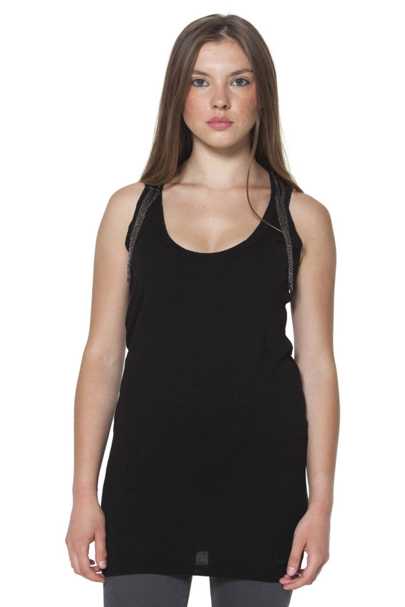 FRED PERRY Damen T-Shirt in Schwarz