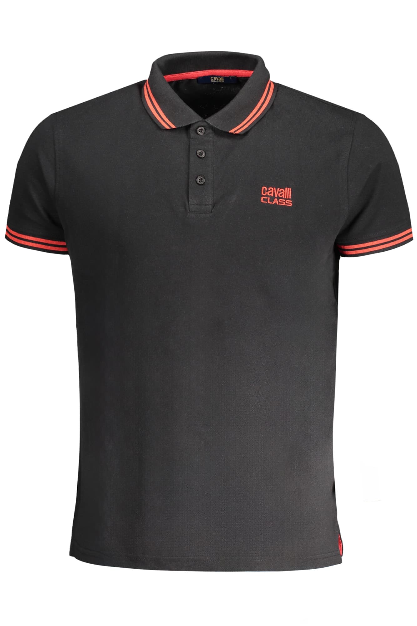 CAVALLI CLASS Herren Poloshirt in Schwarz