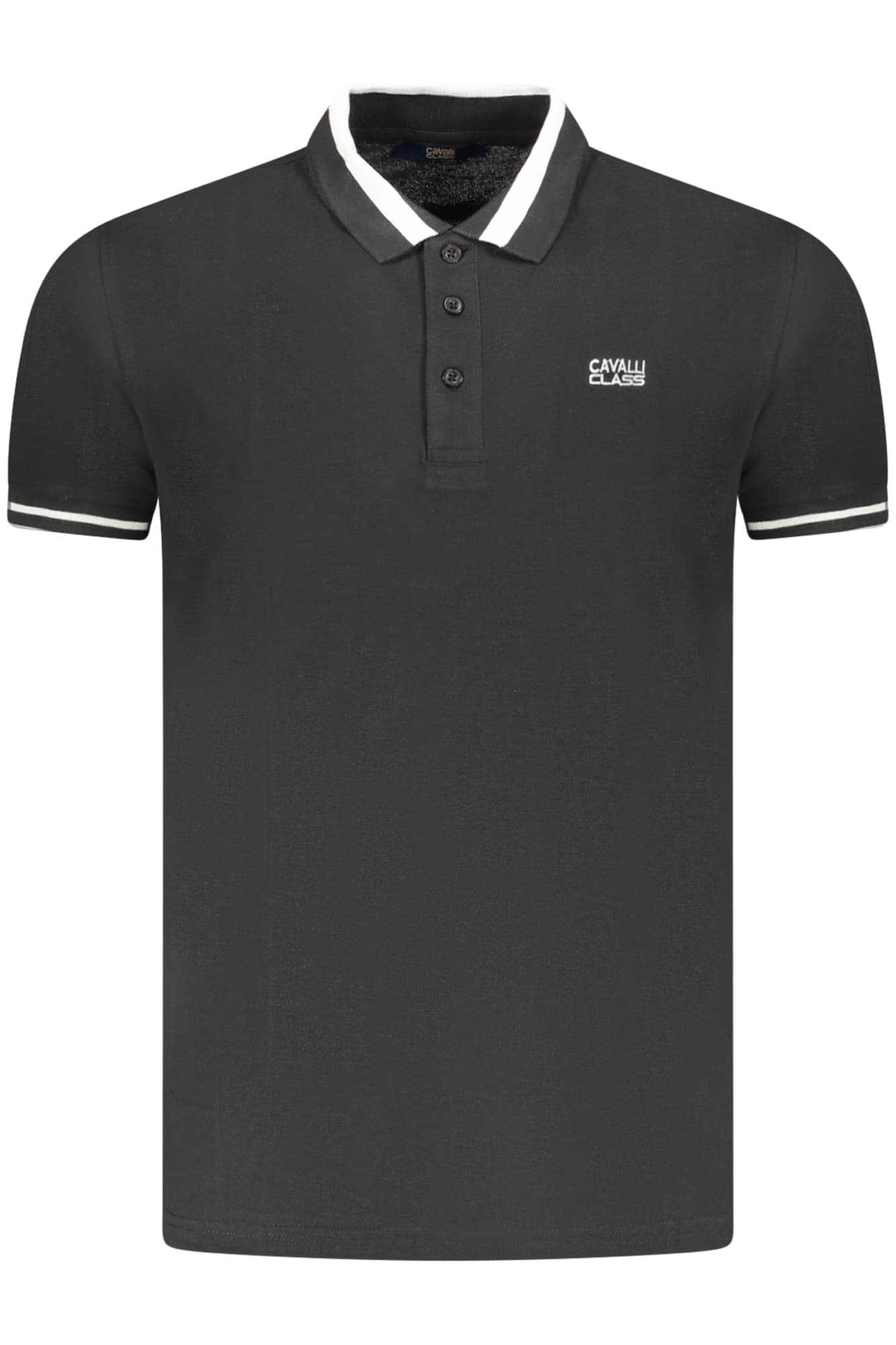 CAVALLI CLASS Herren Poloshirt in Schwarz