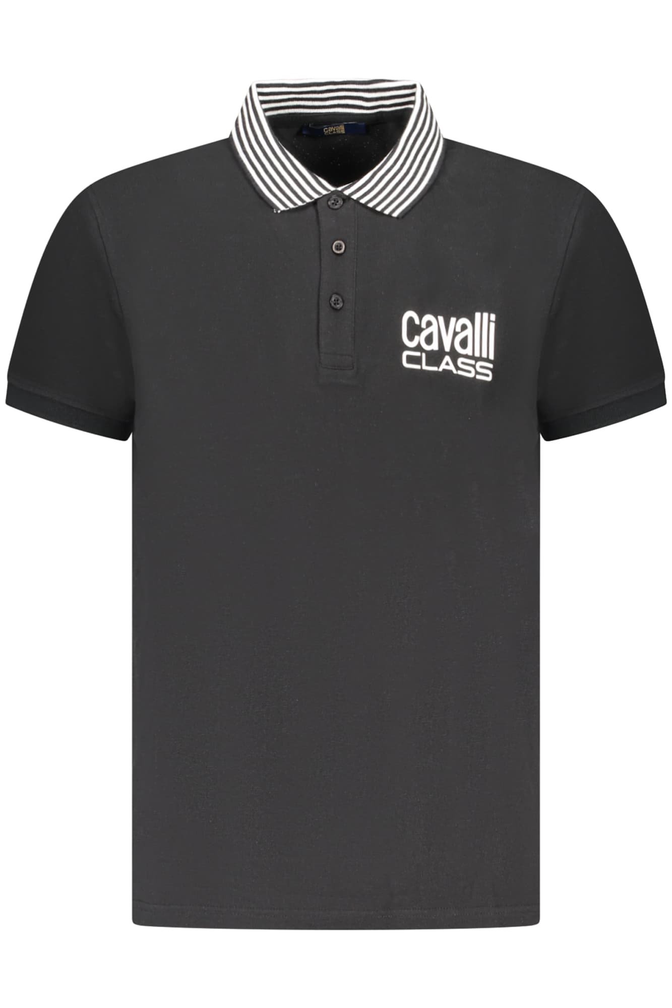 CAVALLI CLASS Herren Poloshirt in Schwarz