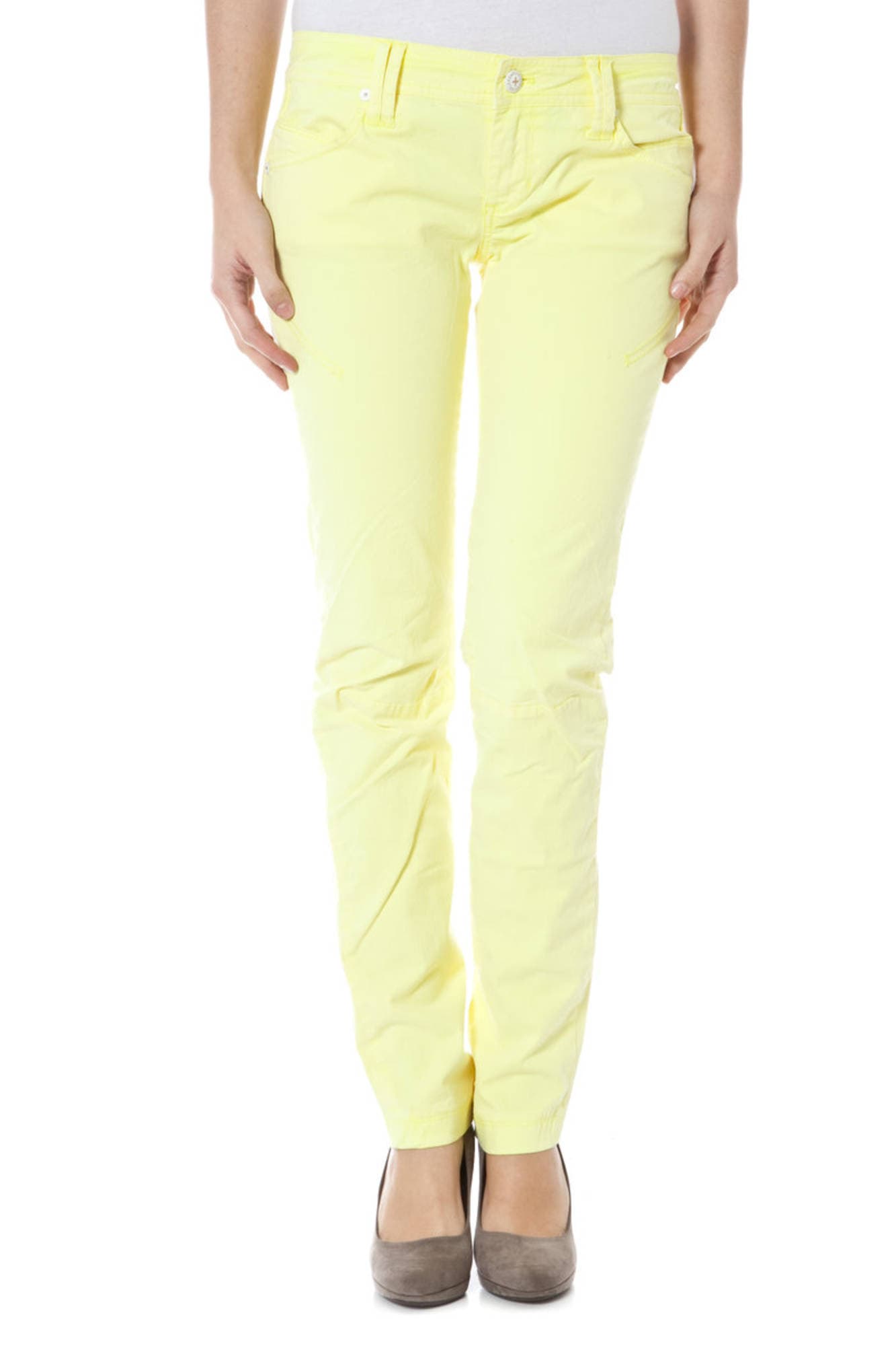 ZUELEMENTS Damen Hose in Gelb