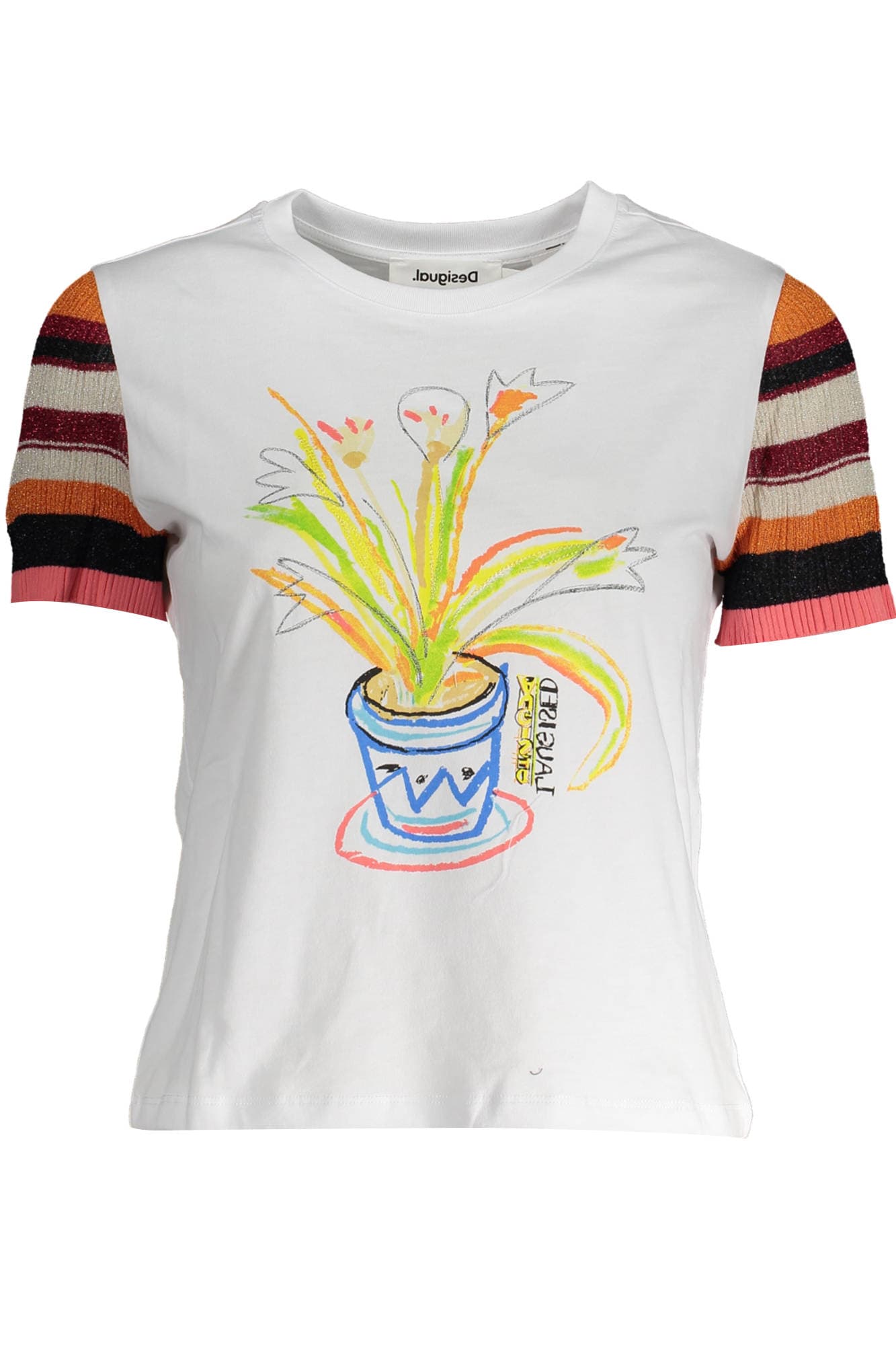 DESIGUAL Damen T-Shirt in Weiß