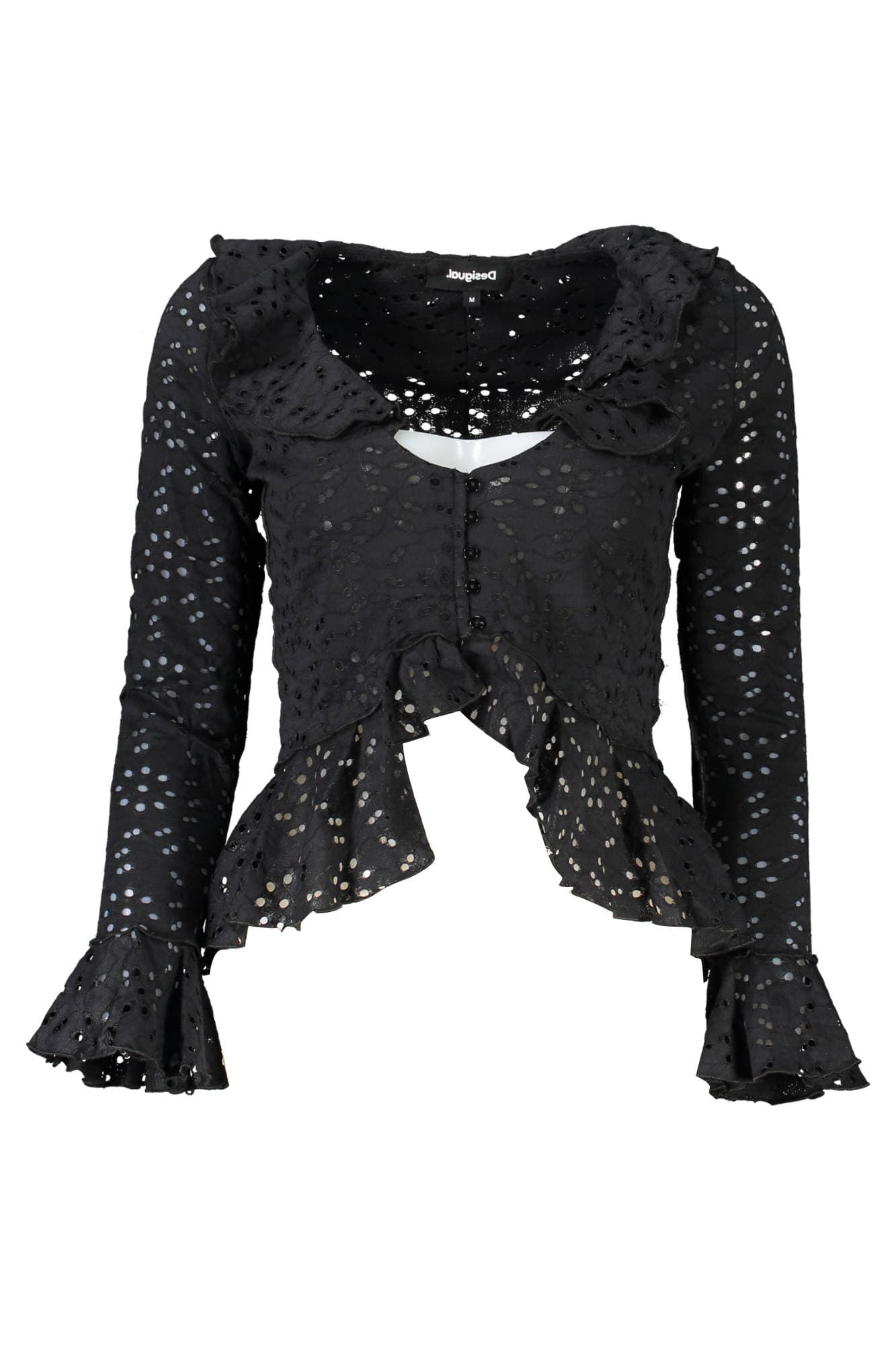 DESIGUAL Damen Hemd in Schwarz