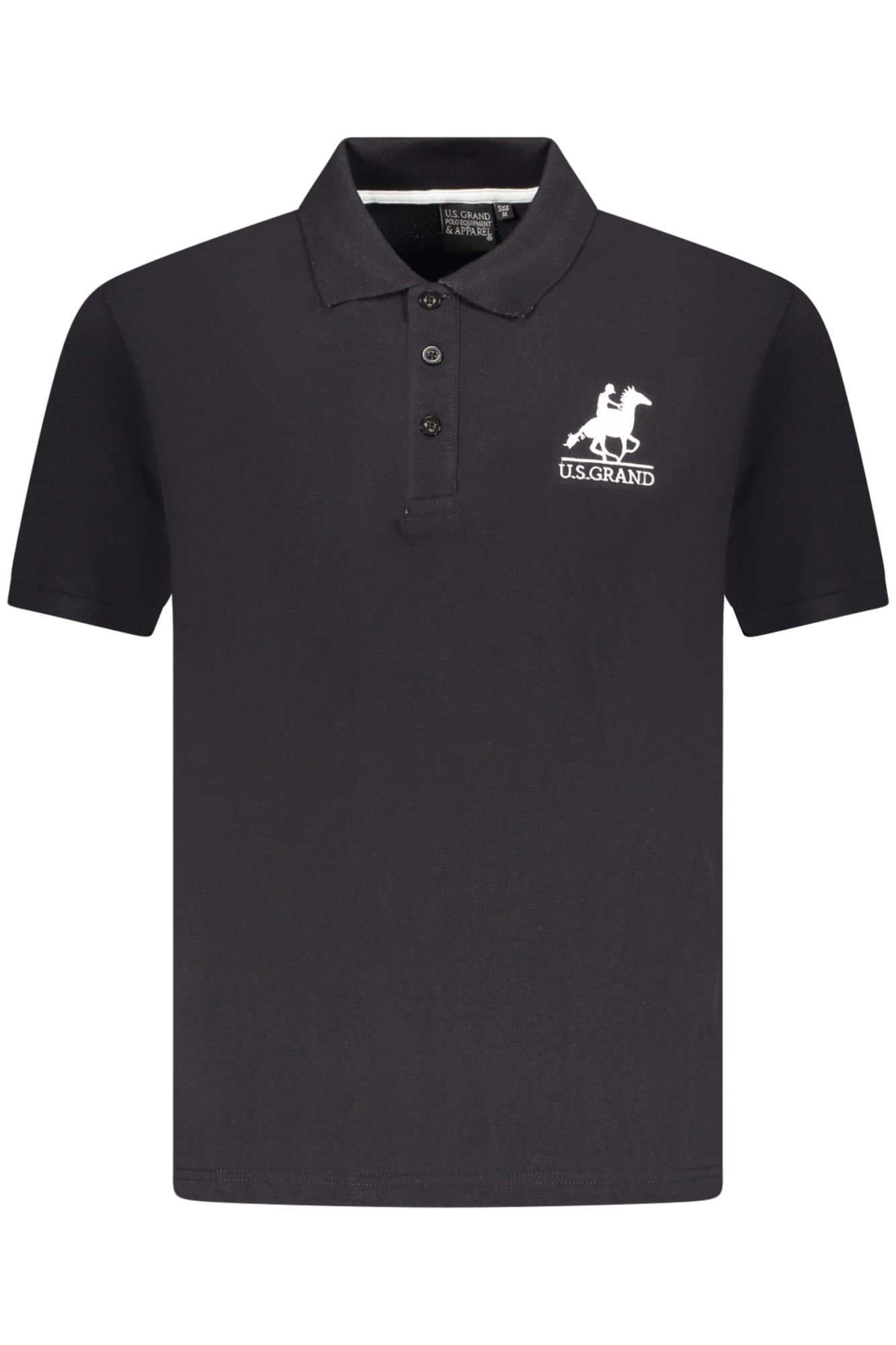 U.S. GRAND Herren Poloshirt in Schwarz