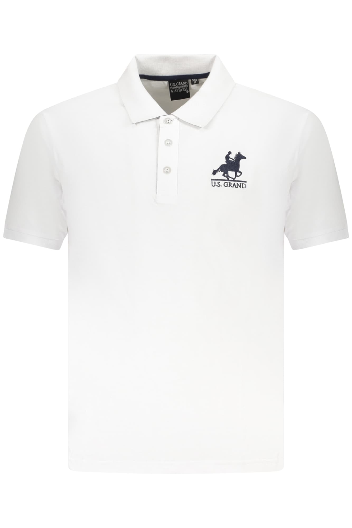 U.S. GRAND Herren Poloshirt in Weiß