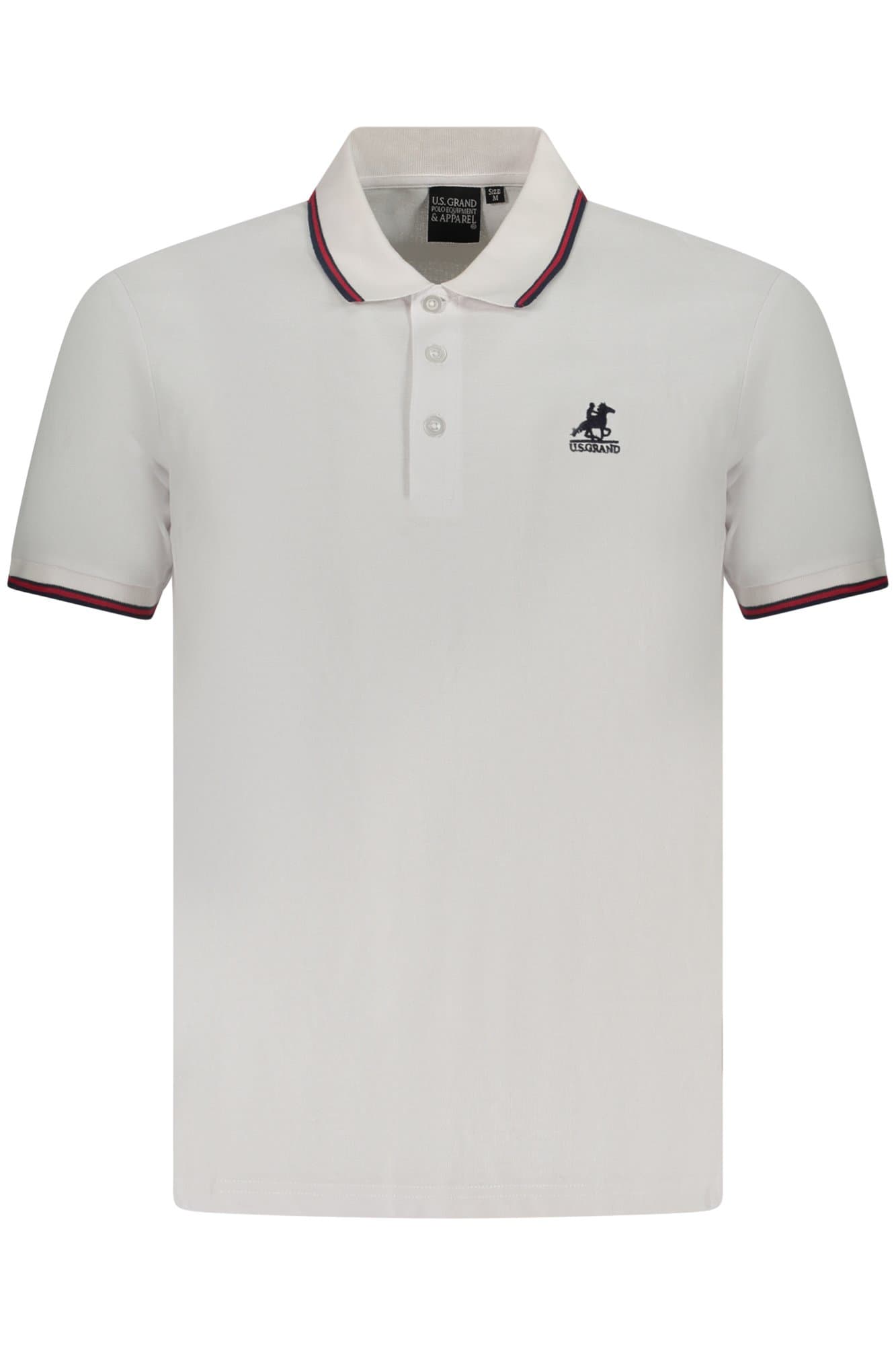 U.S. GRAND Herren Poloshirt in Weiß
