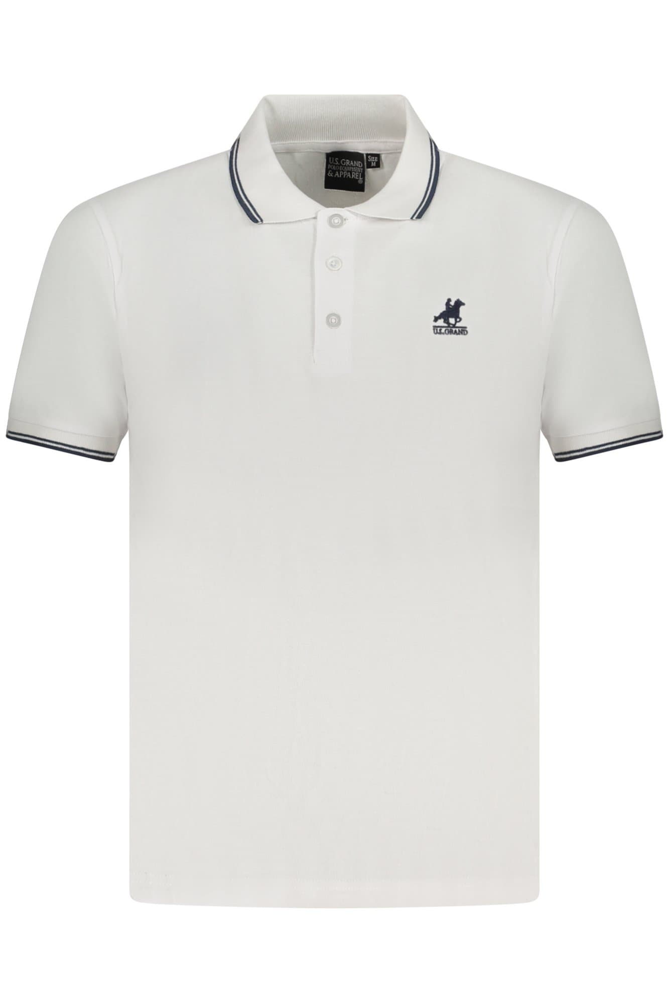 U.S. GRAND Herren Poloshirt in Weiß