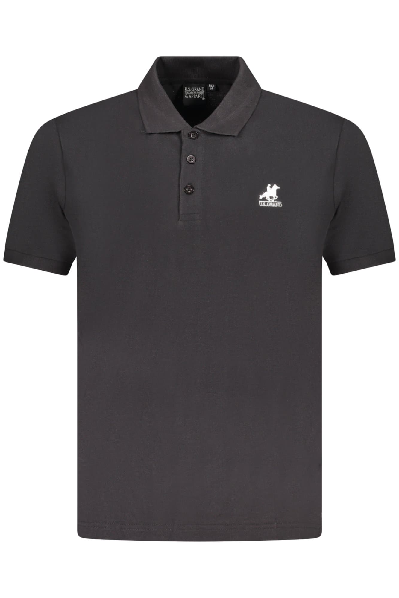 U.S. GRAND Herren Poloshirt in Schwarz