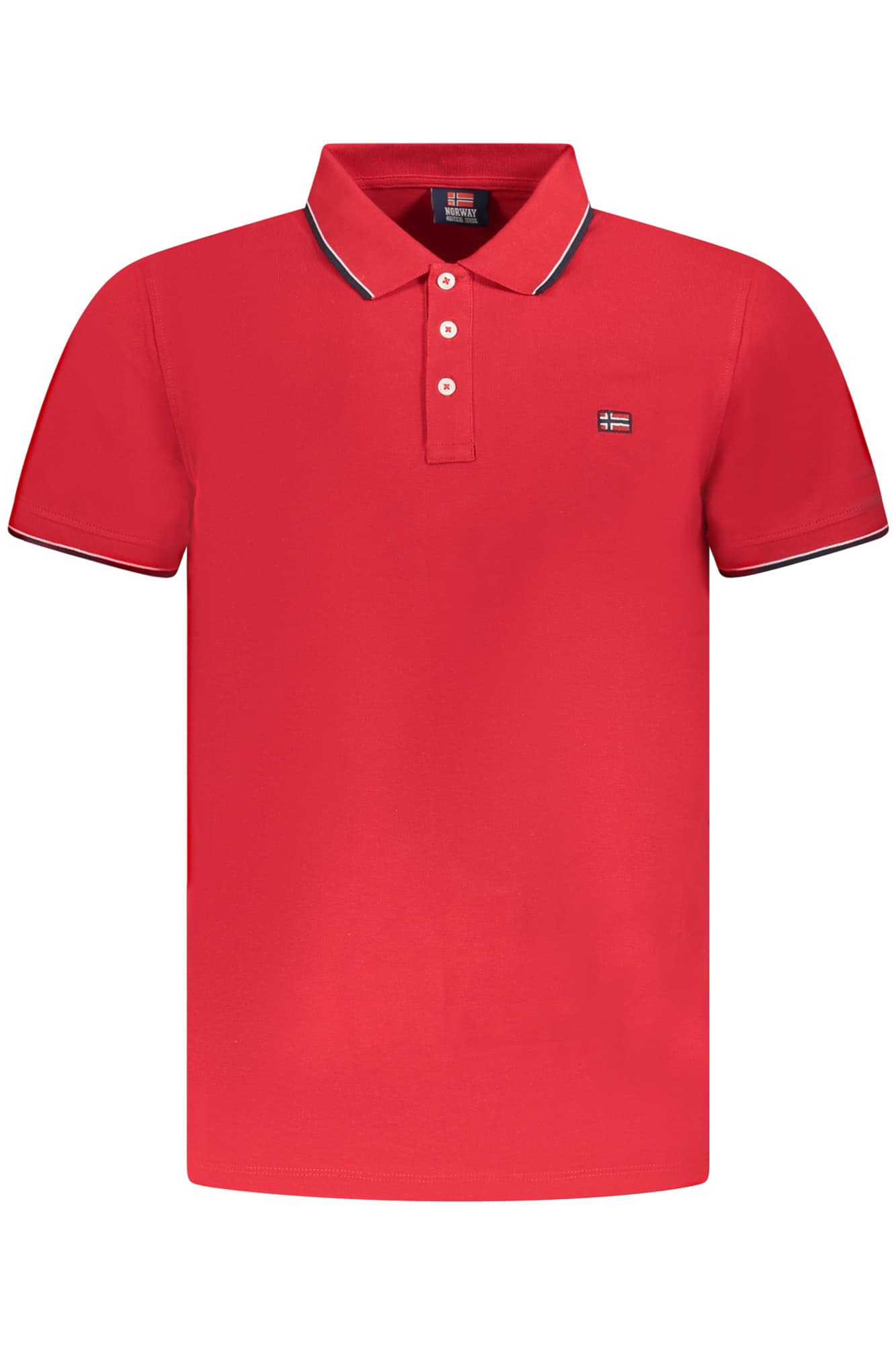 NORWAY 1963 Herren Poloshirt in Rot