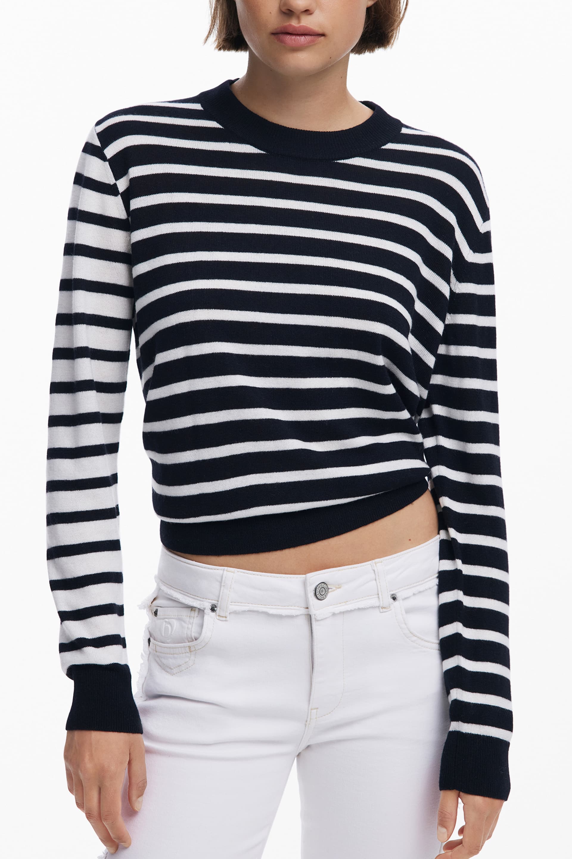 DESIGUAL Damen Pullover in Schwarz