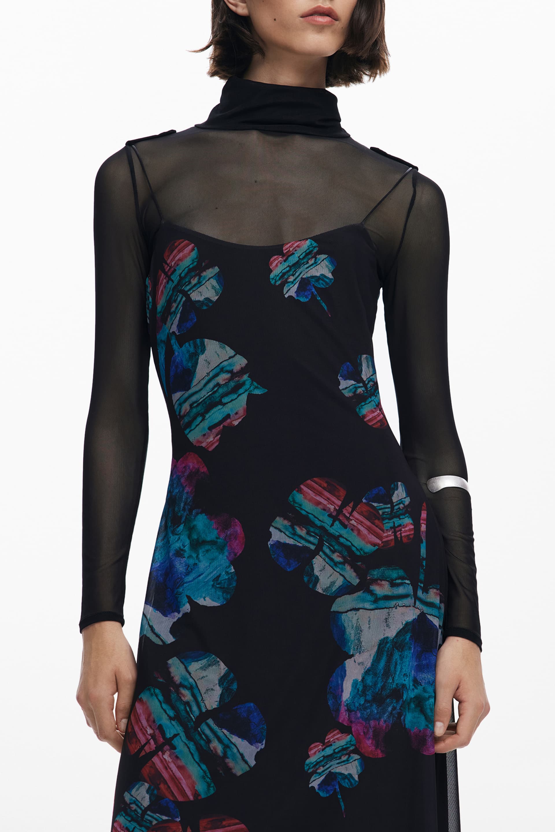 DESIGUAL Damen Kleid in Schwarz