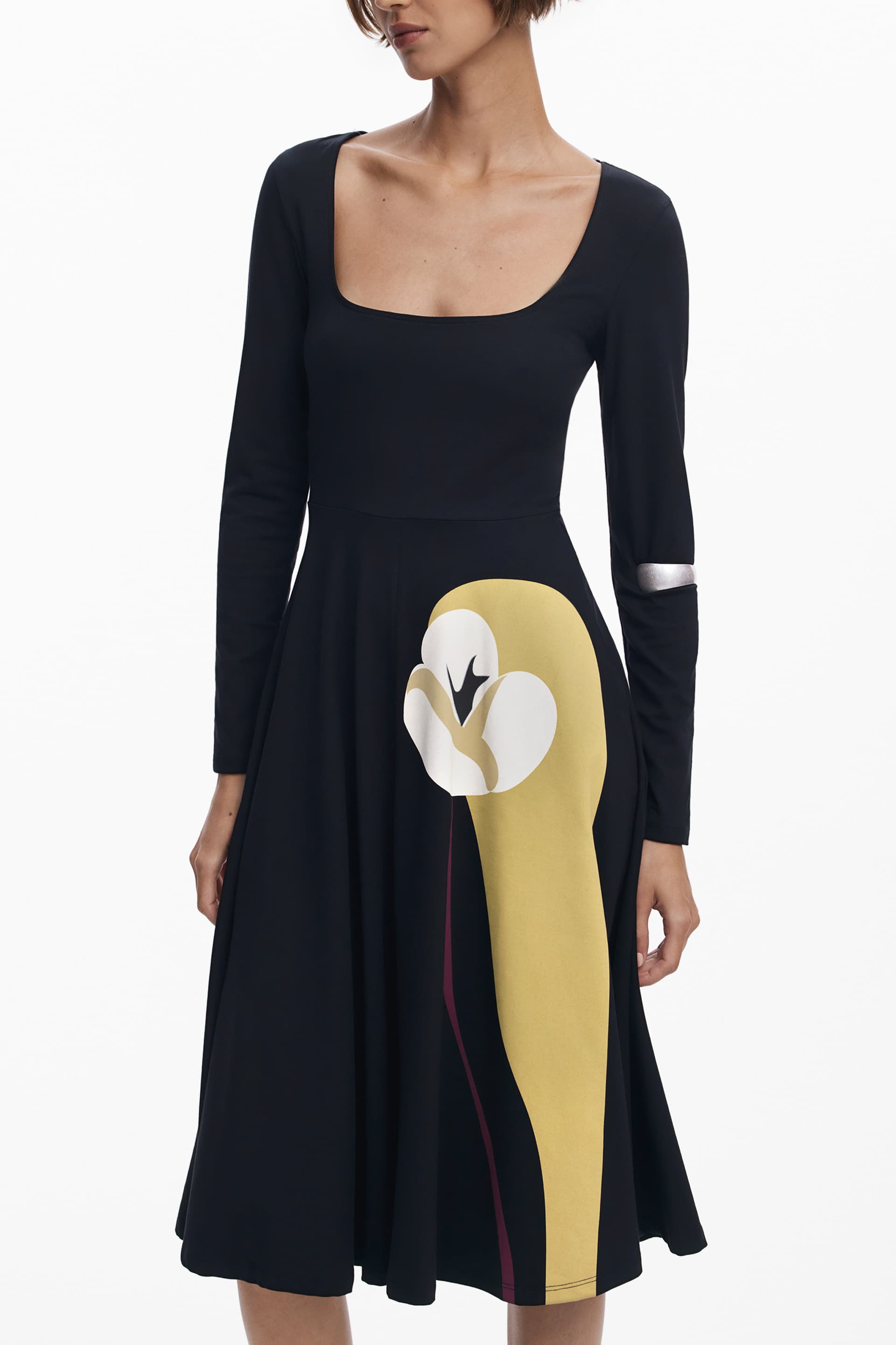 DESIGUAL Damen Kleid in Schwarz