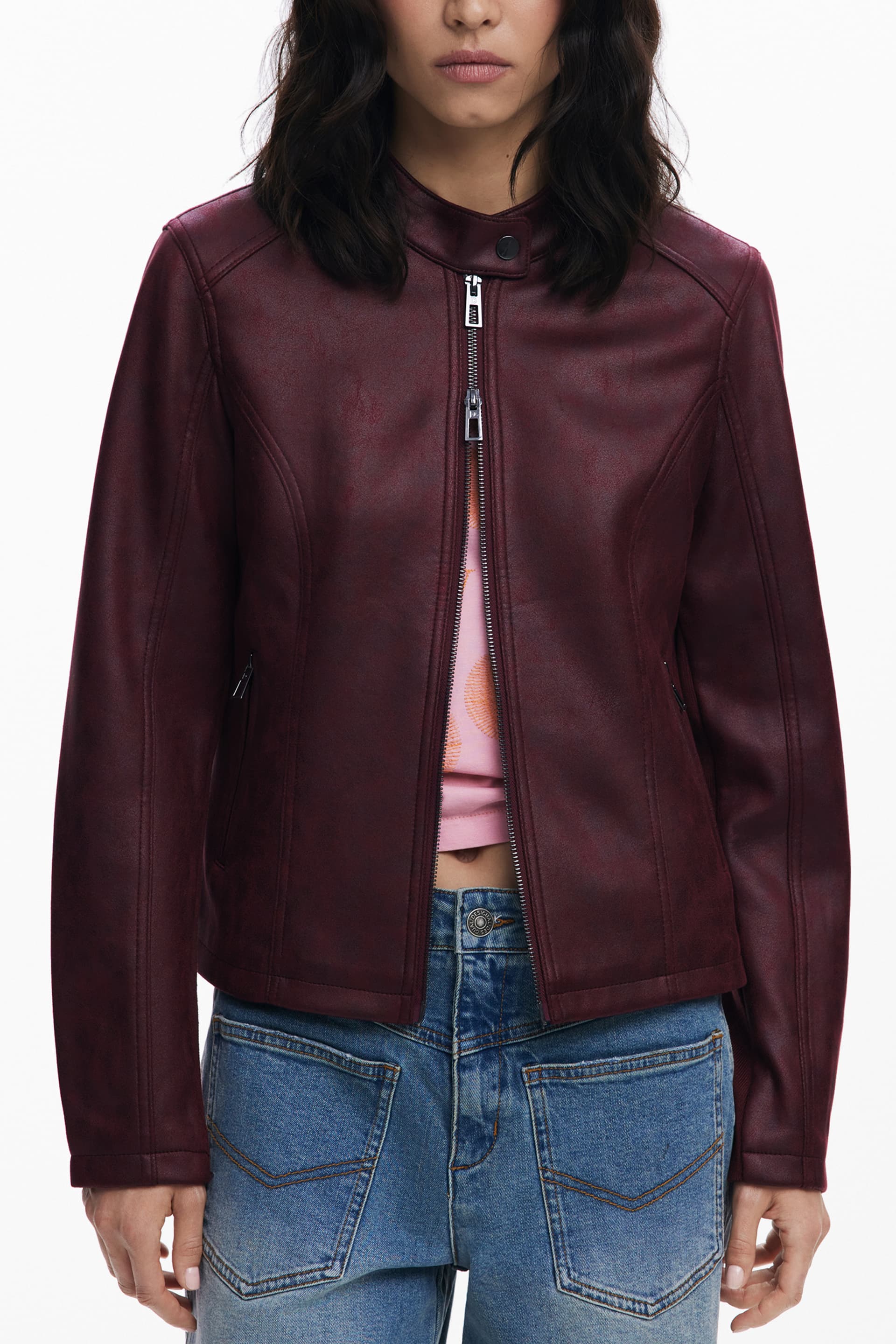 DESIGUAL Damen Jacke in Rot