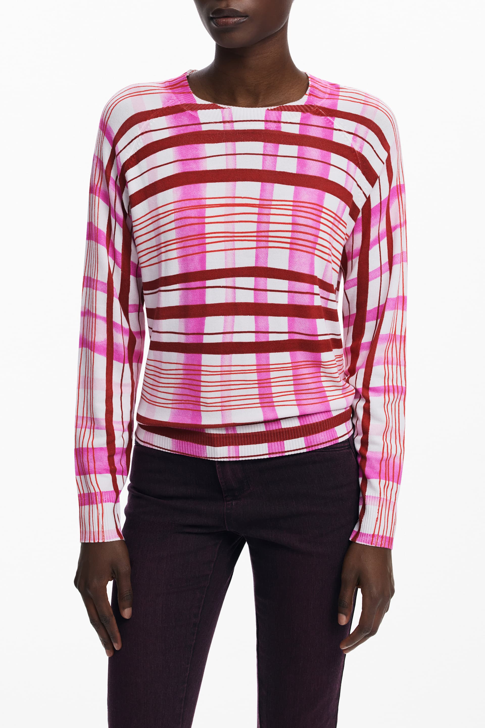 DESIGUAL Damen Pullover in Rosa