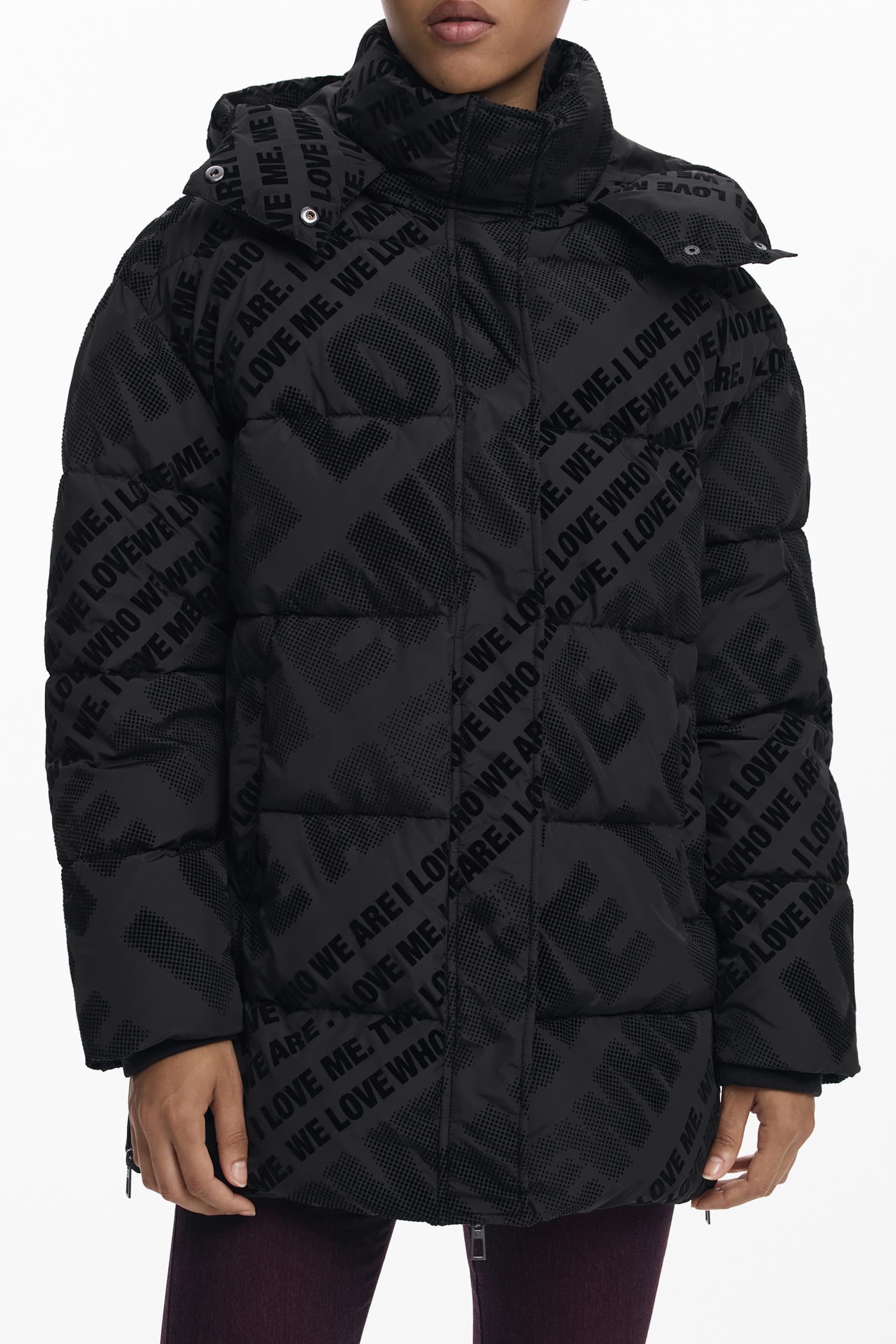 DESIGUAL Damen Jacke in Schwarz