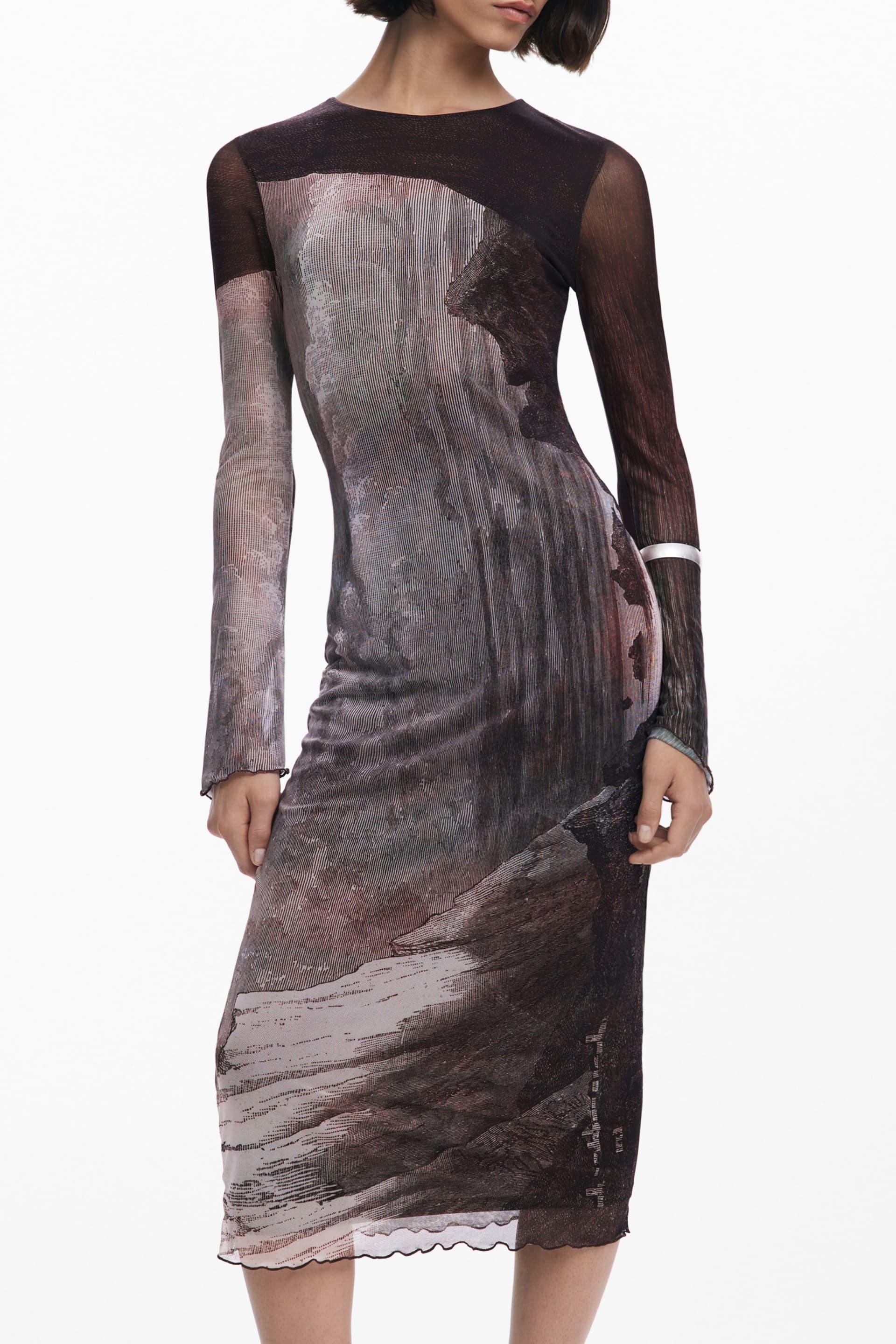 DESIGUAL Damen Kleid in Braun