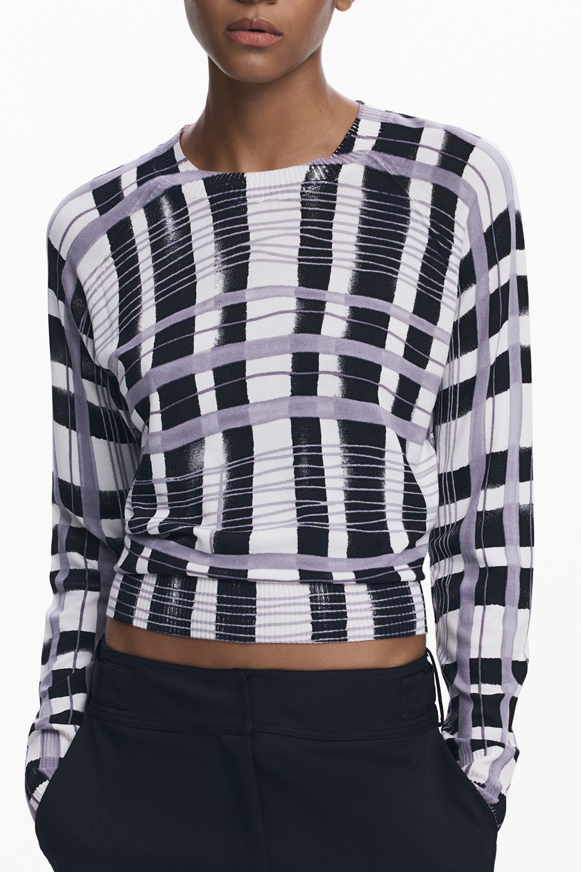 DESIGUAL Damen Pullover in Weiß