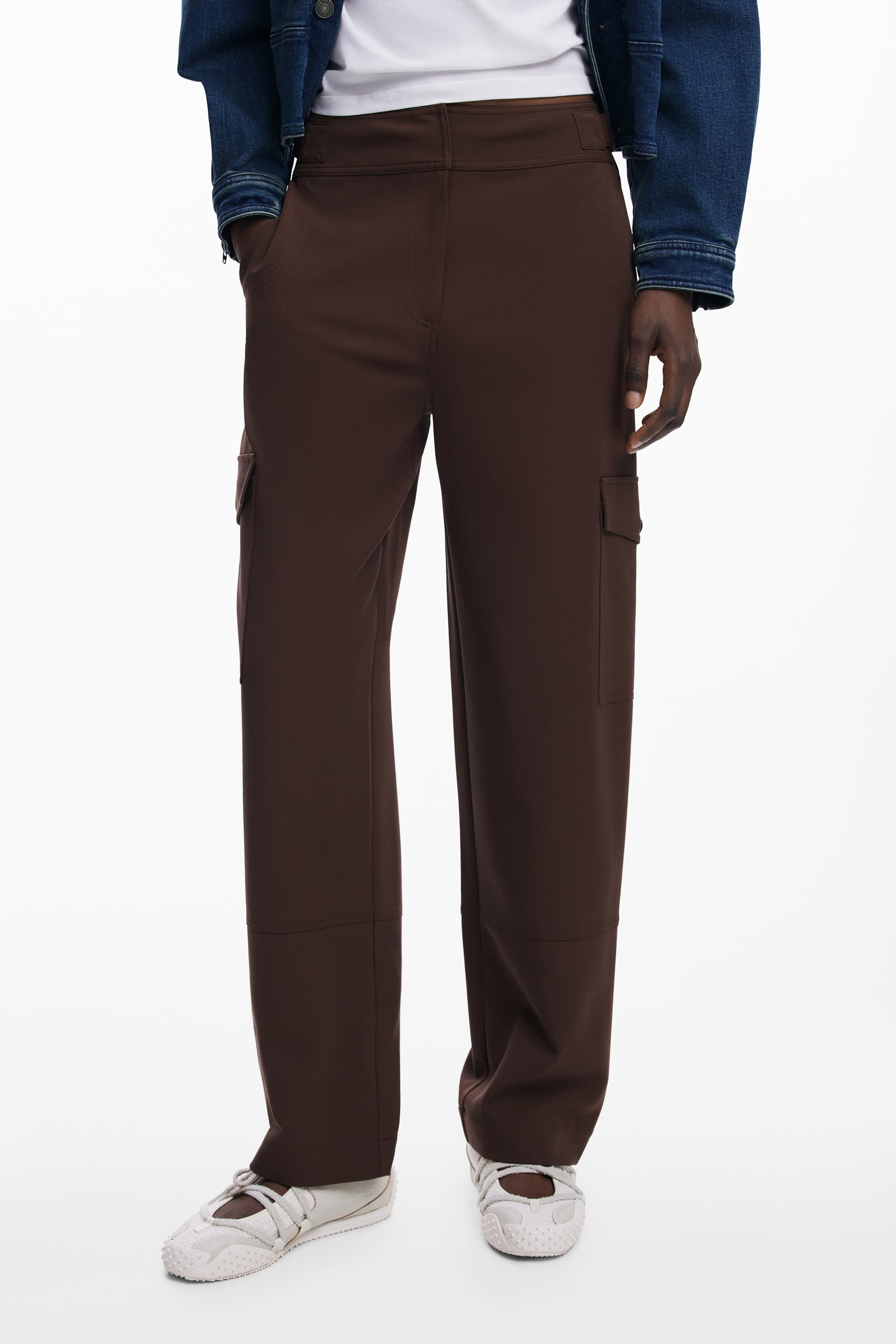 DESIGUAL Damen Hose in Braun