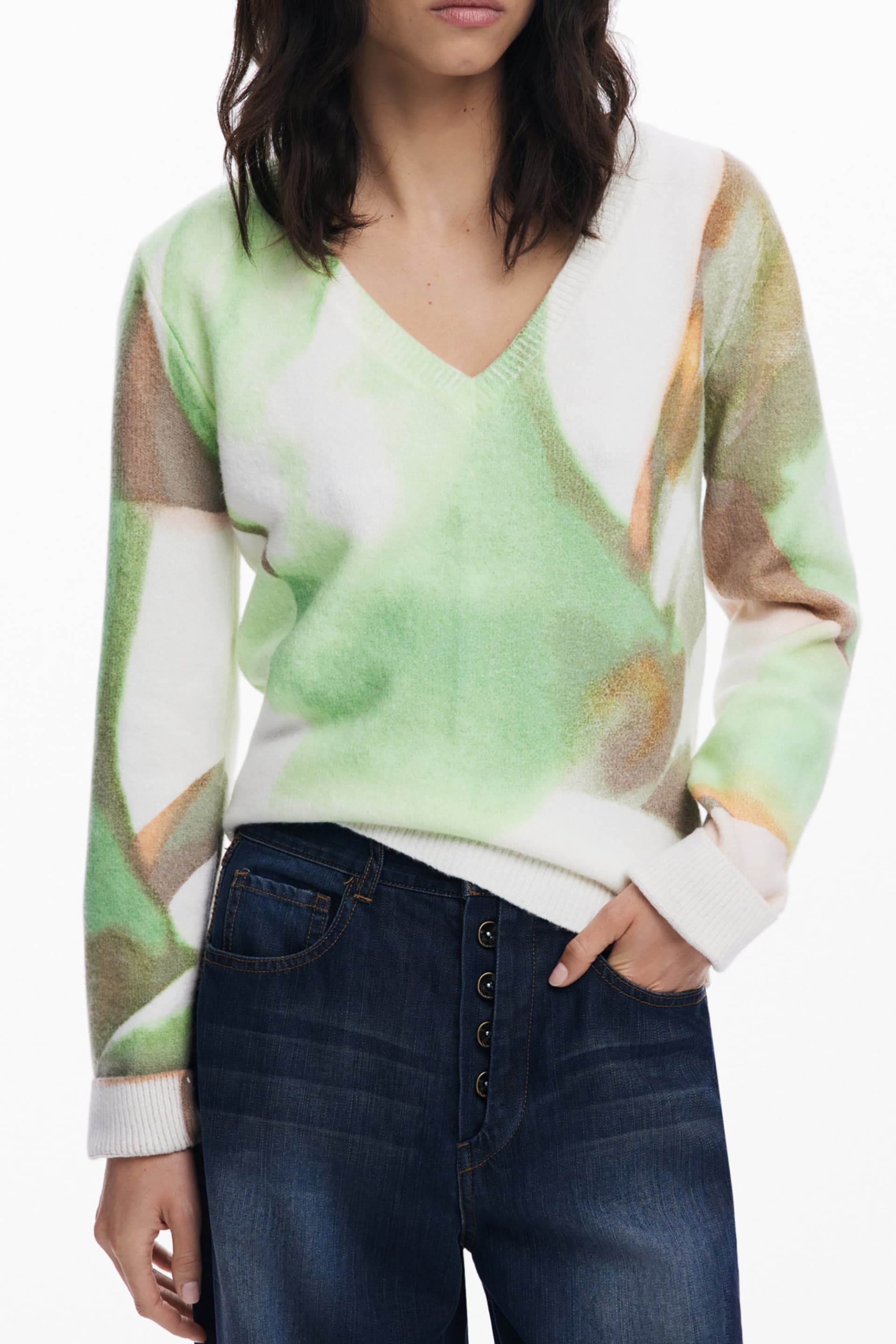 DESIGUAL Damen Pullover in Grün