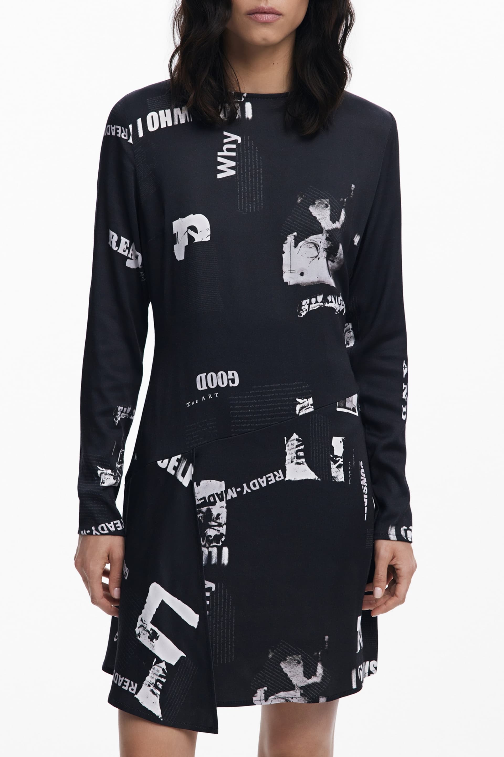 DESIGUAL Damen Kleid in Schwarz