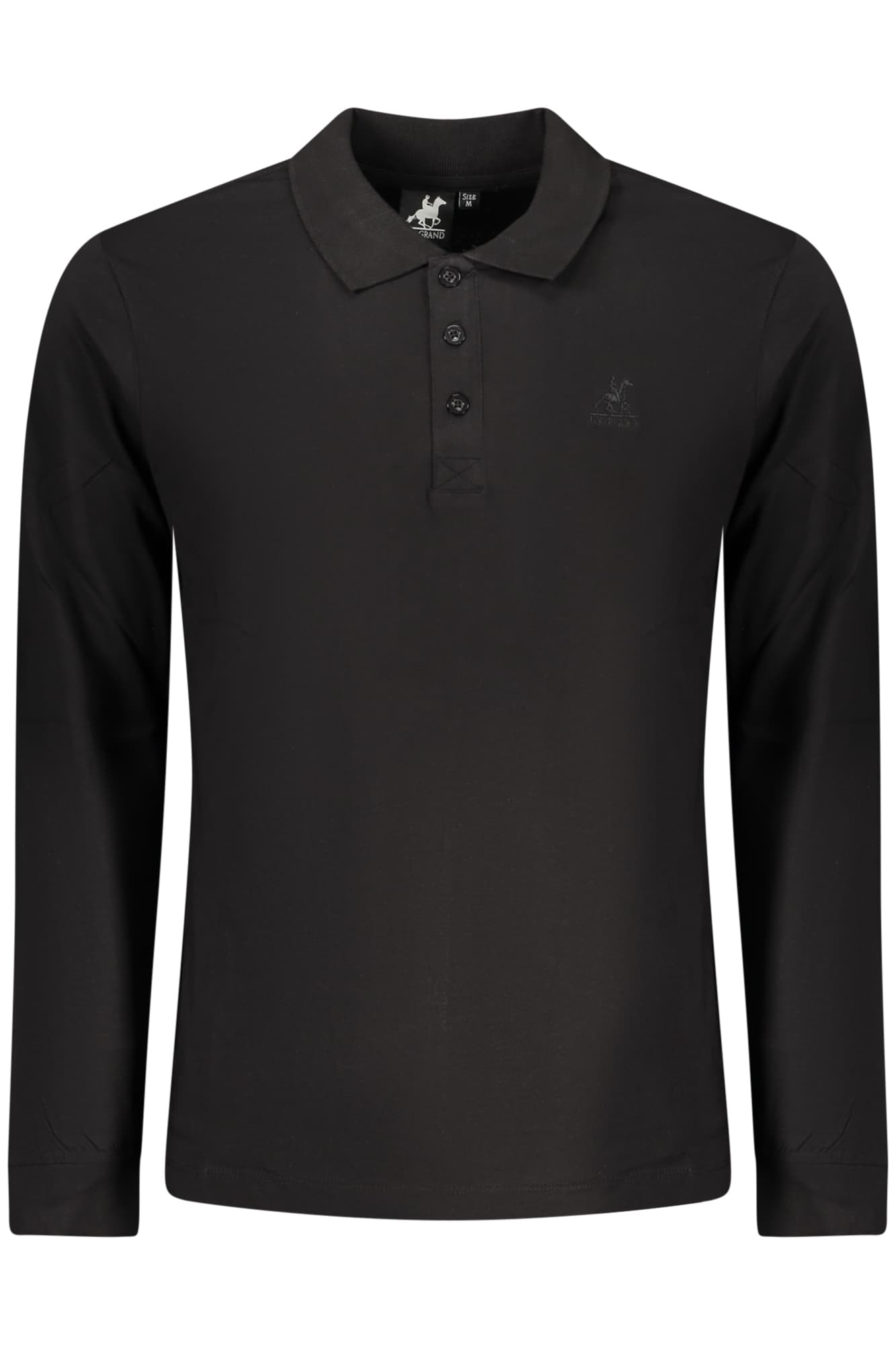 U.S. GRAND Herren Poloshirt in Schwarz