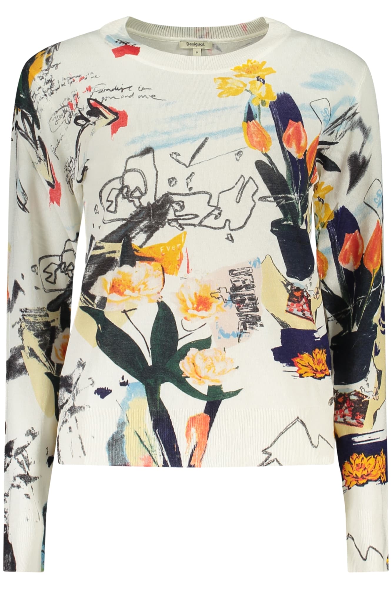 DESIGUAL Damen Pullover in Weiß