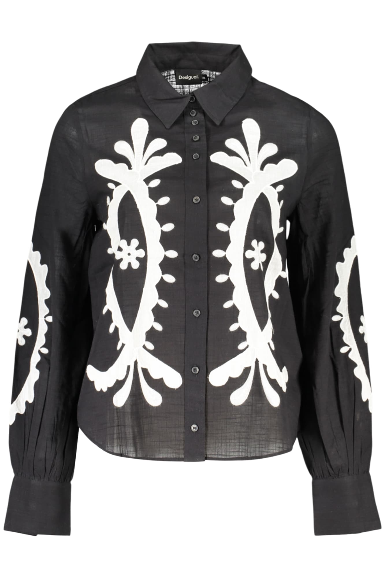 DESIGUAL Damen Hemd in Schwarz