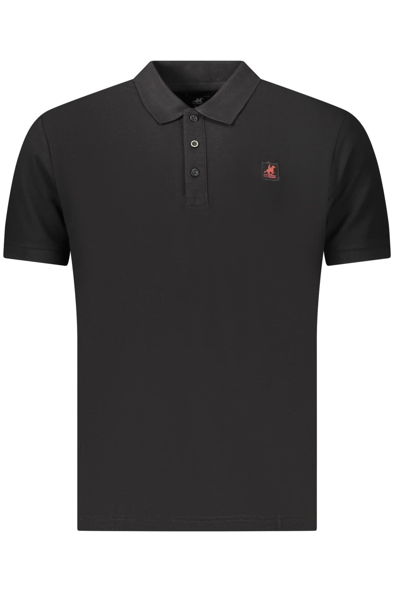 U.S. GRAND Herren Poloshirt in Schwarz