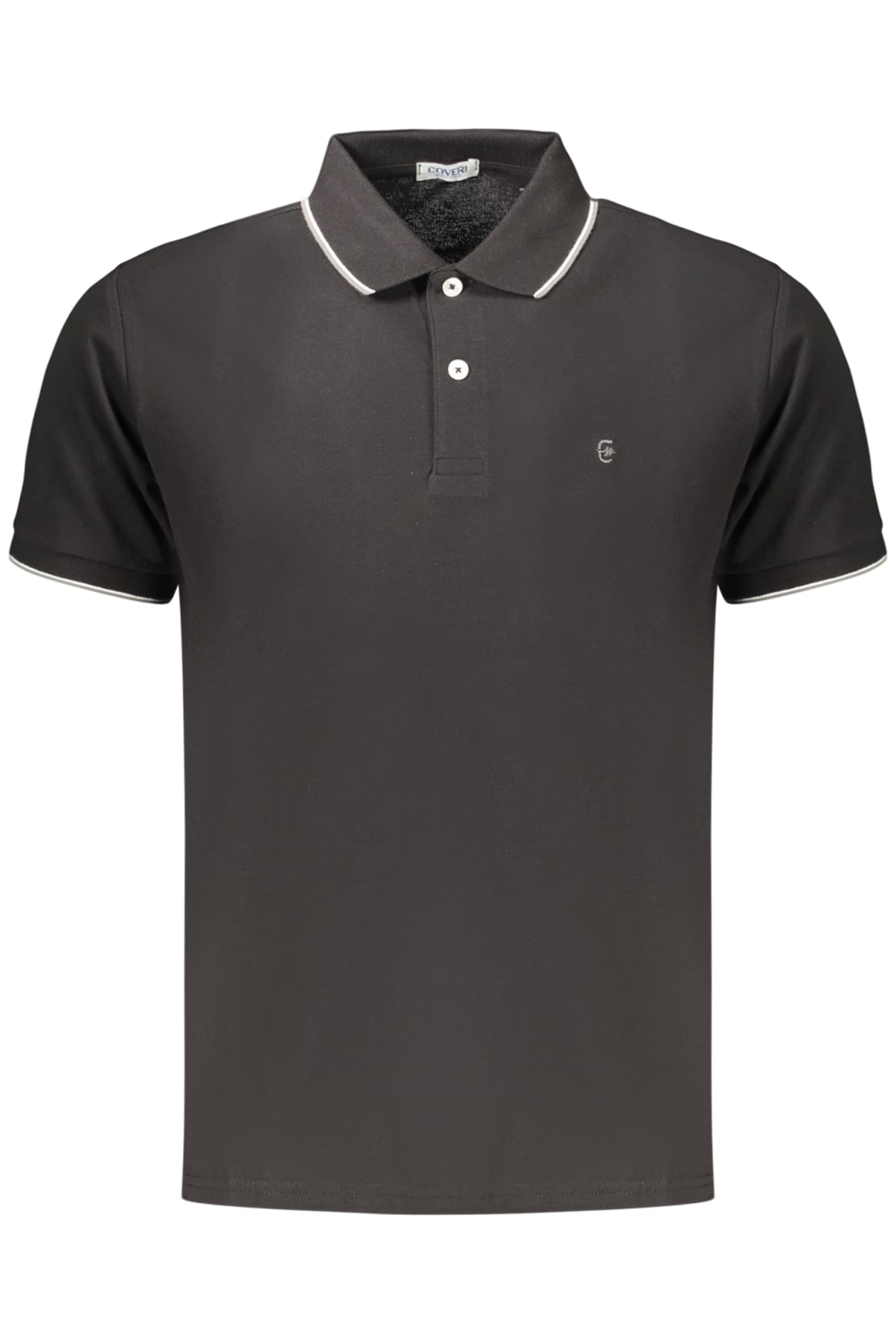 COVERI MOVING Herren Poloshirt in Schwarz