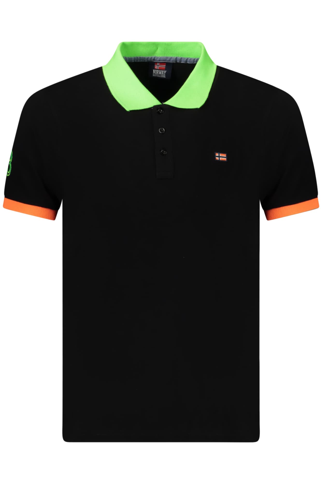 NORWAY 1963 Herren Poloshirt in Schwarz