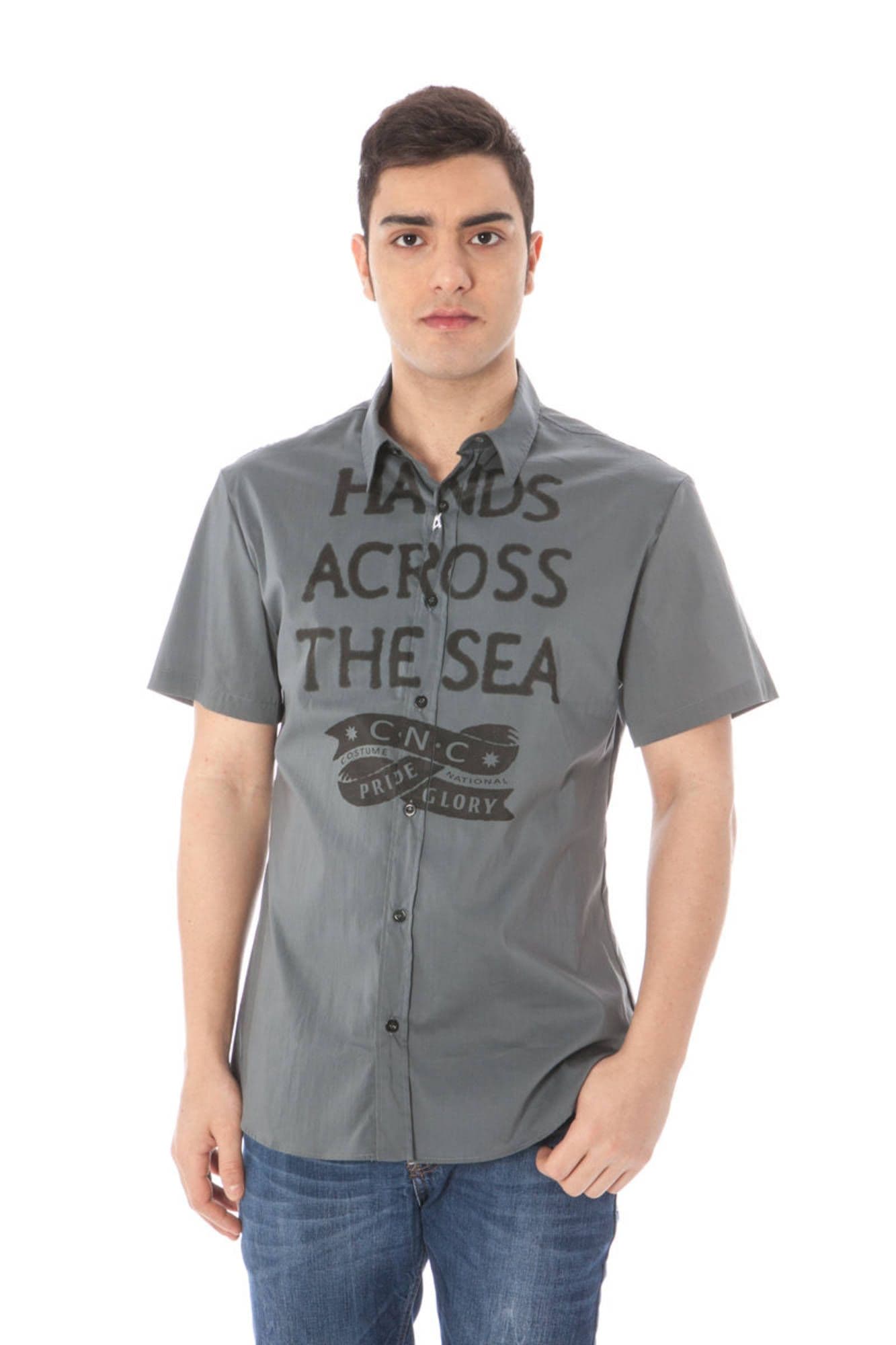 COSTUME NATIONAL Herren Hemd in Grau