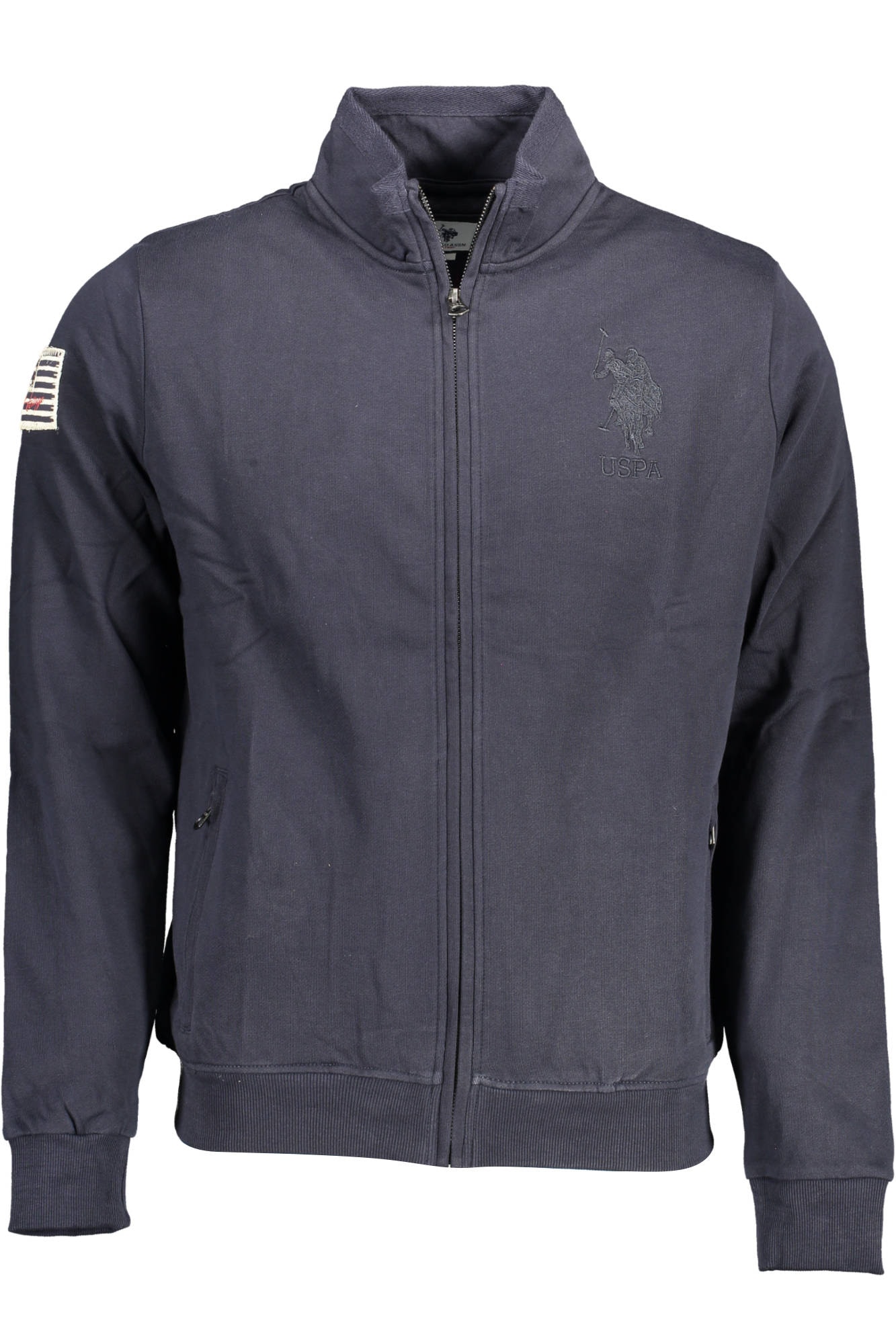 US POLO ASSN. Herren-Sweatshirt mit Reißverschluss, blau
