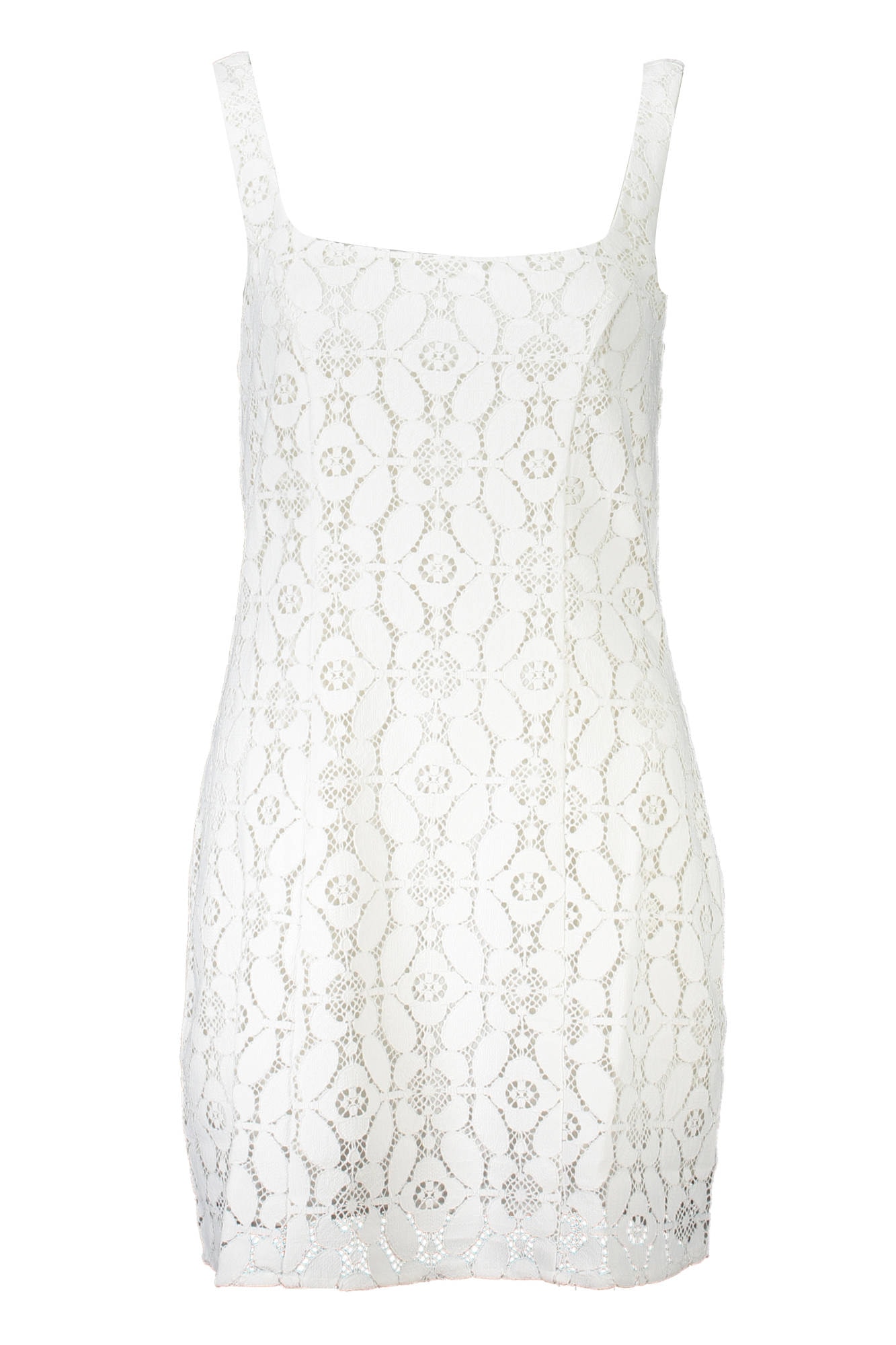 KURZES KLEID FÜR DAMEN DESIGUAL WEIß
