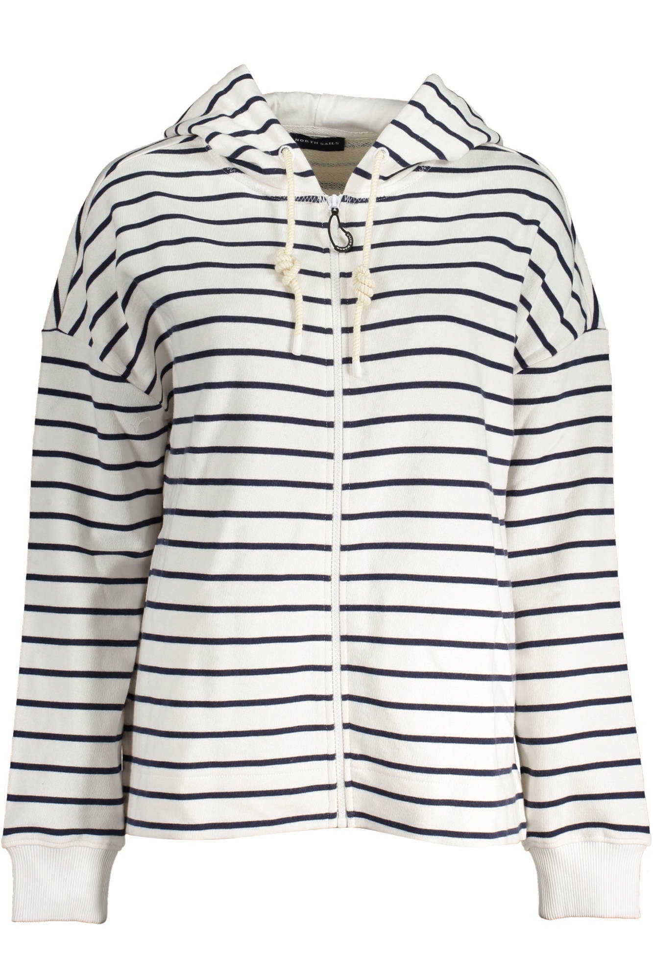 NORTH SAILS WEISSES SWEATSHIRT MIT REISSVERSCHLUSS FÜR FRAUEN