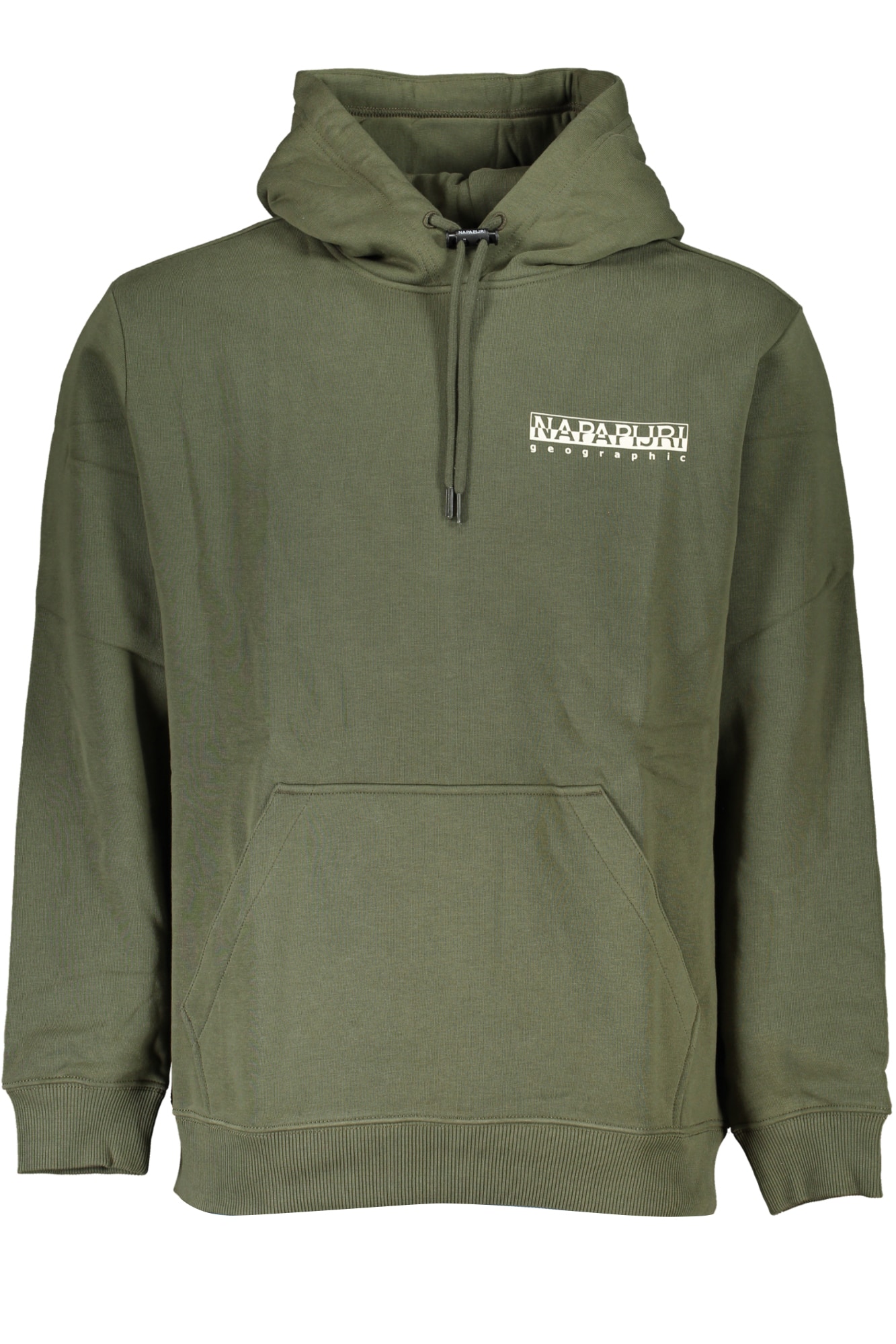NAPAPIJRI GRÜNES HERREN-SWEATSHIRT MIT REISSVERSCHLUSS