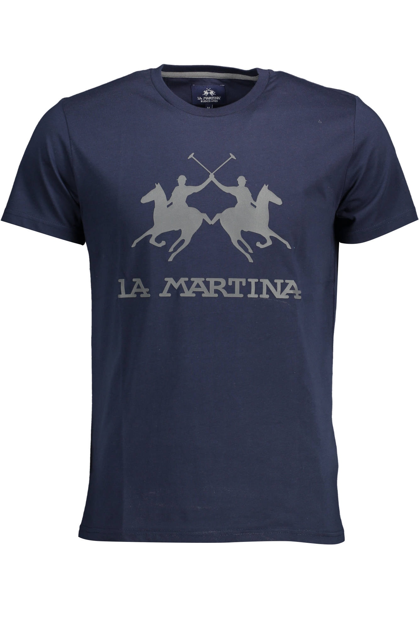 LA MARTINA HERREN-KURZARM-T-SHIRT BLAU