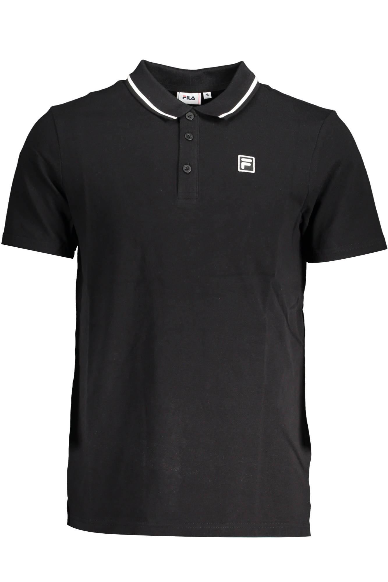 SCHWARZES KURZÄRMELIGES POLOSHIRT FÜR HERREN VON FILA