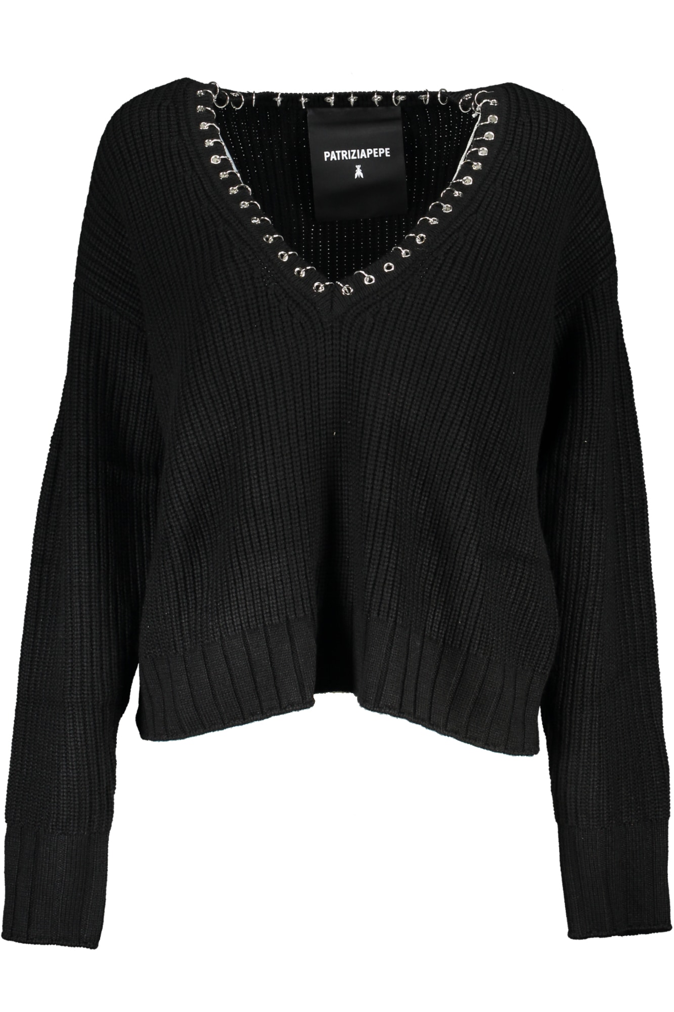 SCHWARZER PULLOVER FÜR DAMEN VON PATRIZIA PEPE