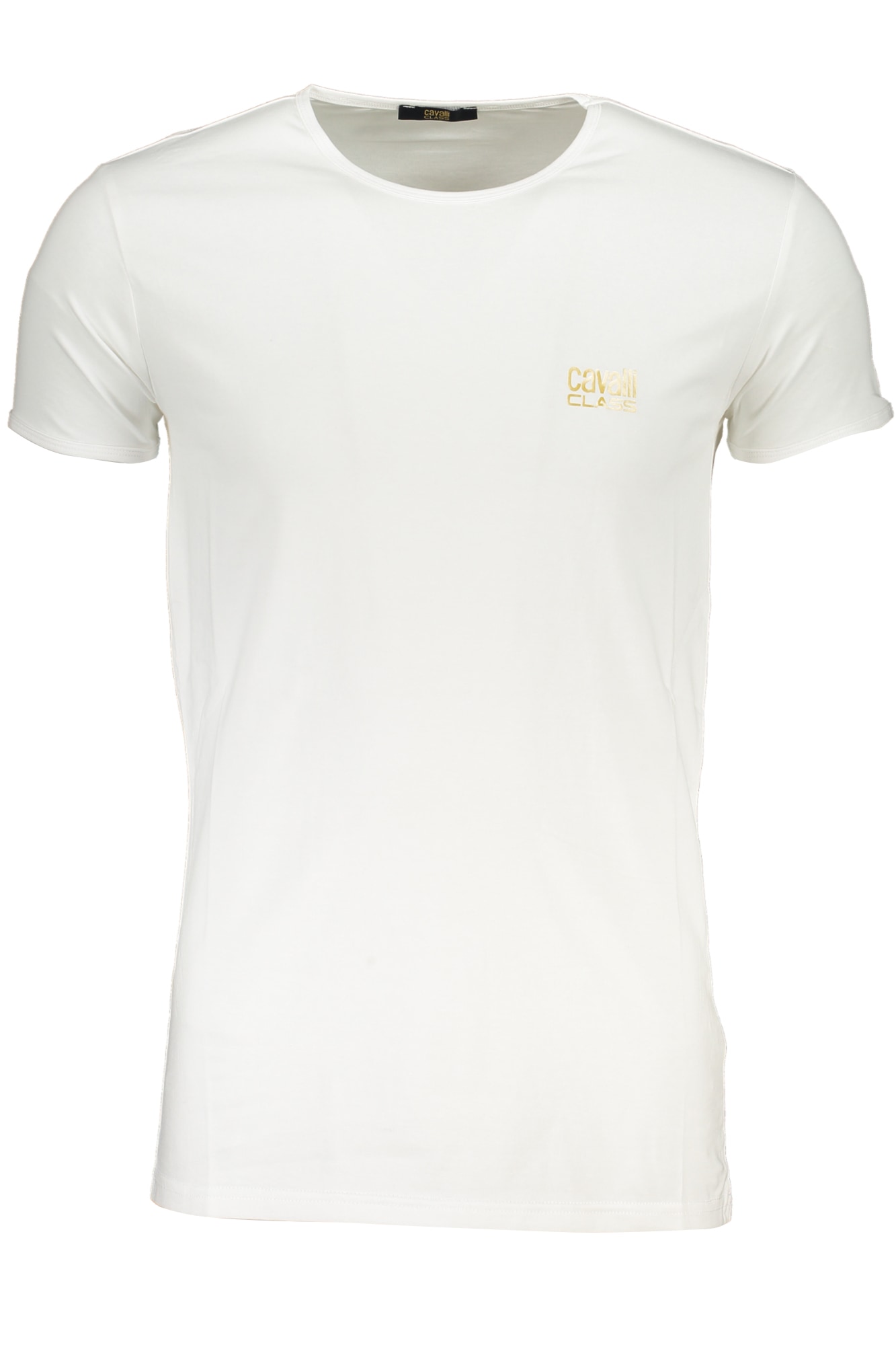CAVALLI CLASS HERREN-KURZÄRMELIGES T-SHIRT WEISS