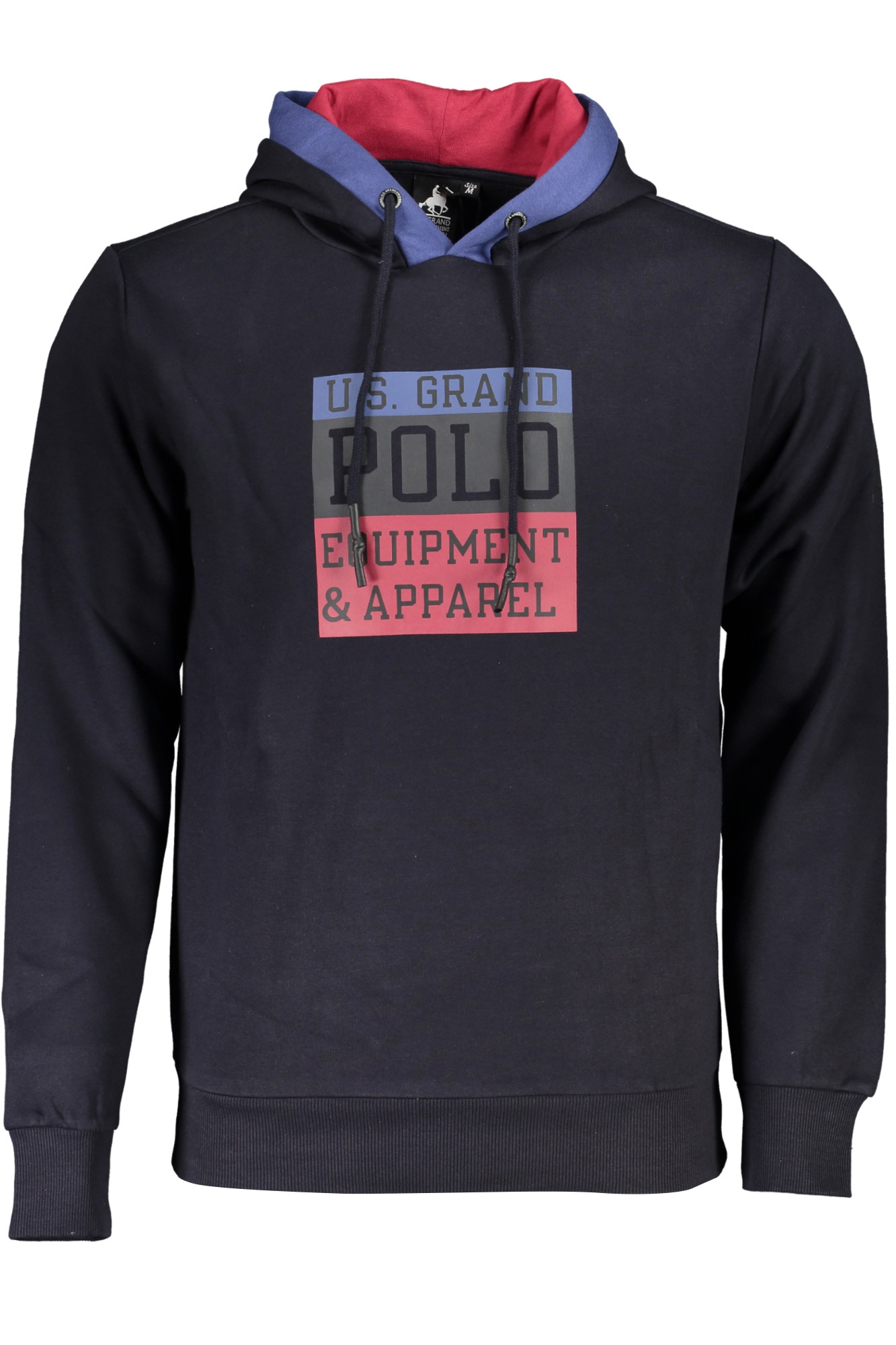 US GRAND Herren-Sweatshirt mit Reißverschluss, blau