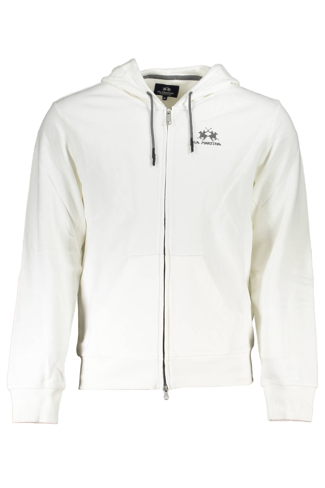 LA MARTINA WEISSES REISSVERSCHLUSS-SWEATSHIRT FÜR HERREN