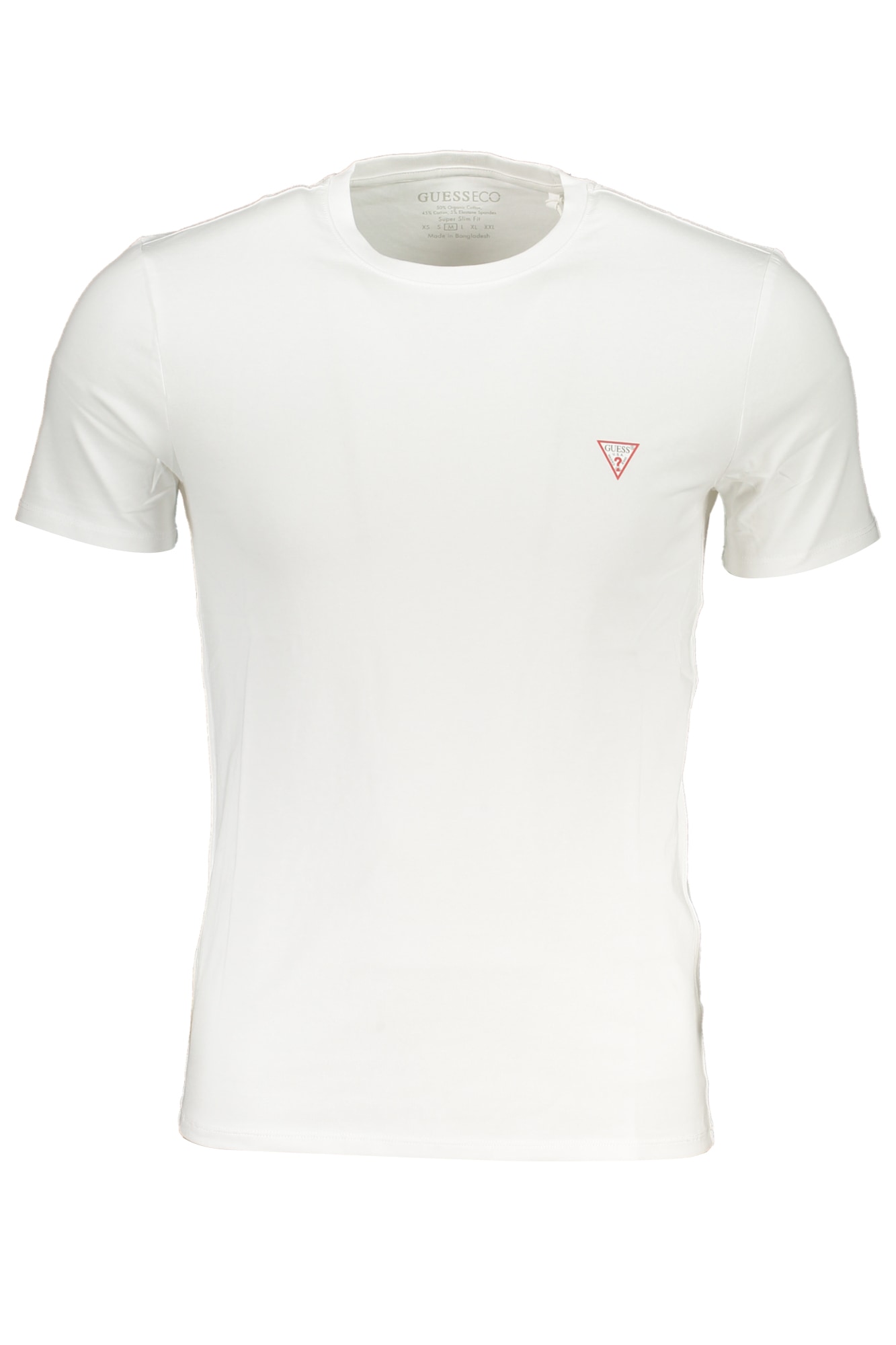 GUESS JEANS WEISSES KURZÄRMELIGES HERREN-T-SHIRT