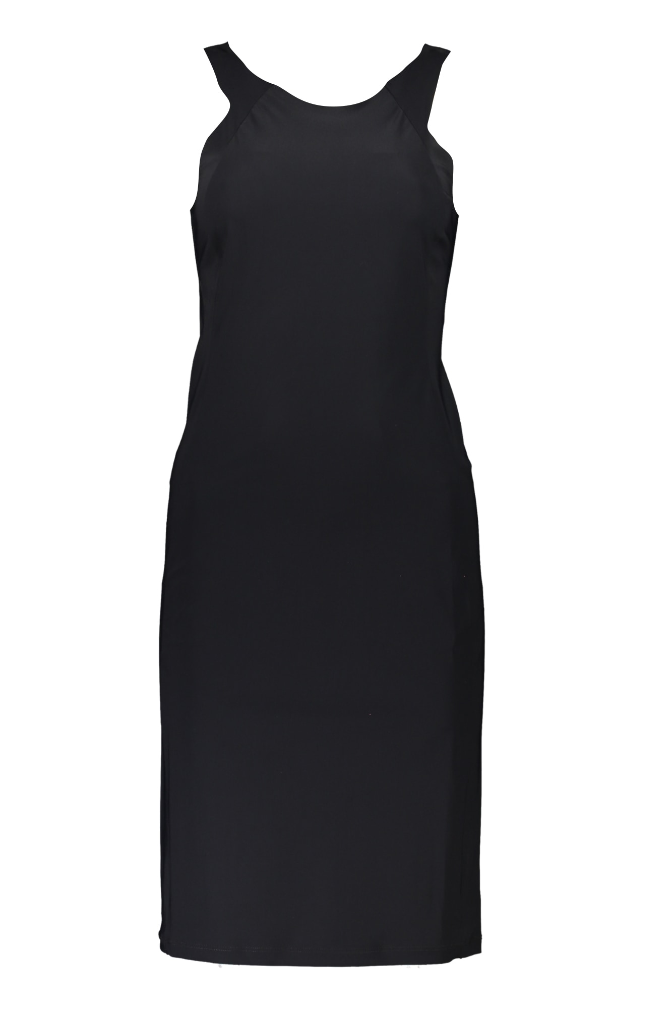 PATRIZIA PEPE DAMEN LANGES KLEID SCHWARZ