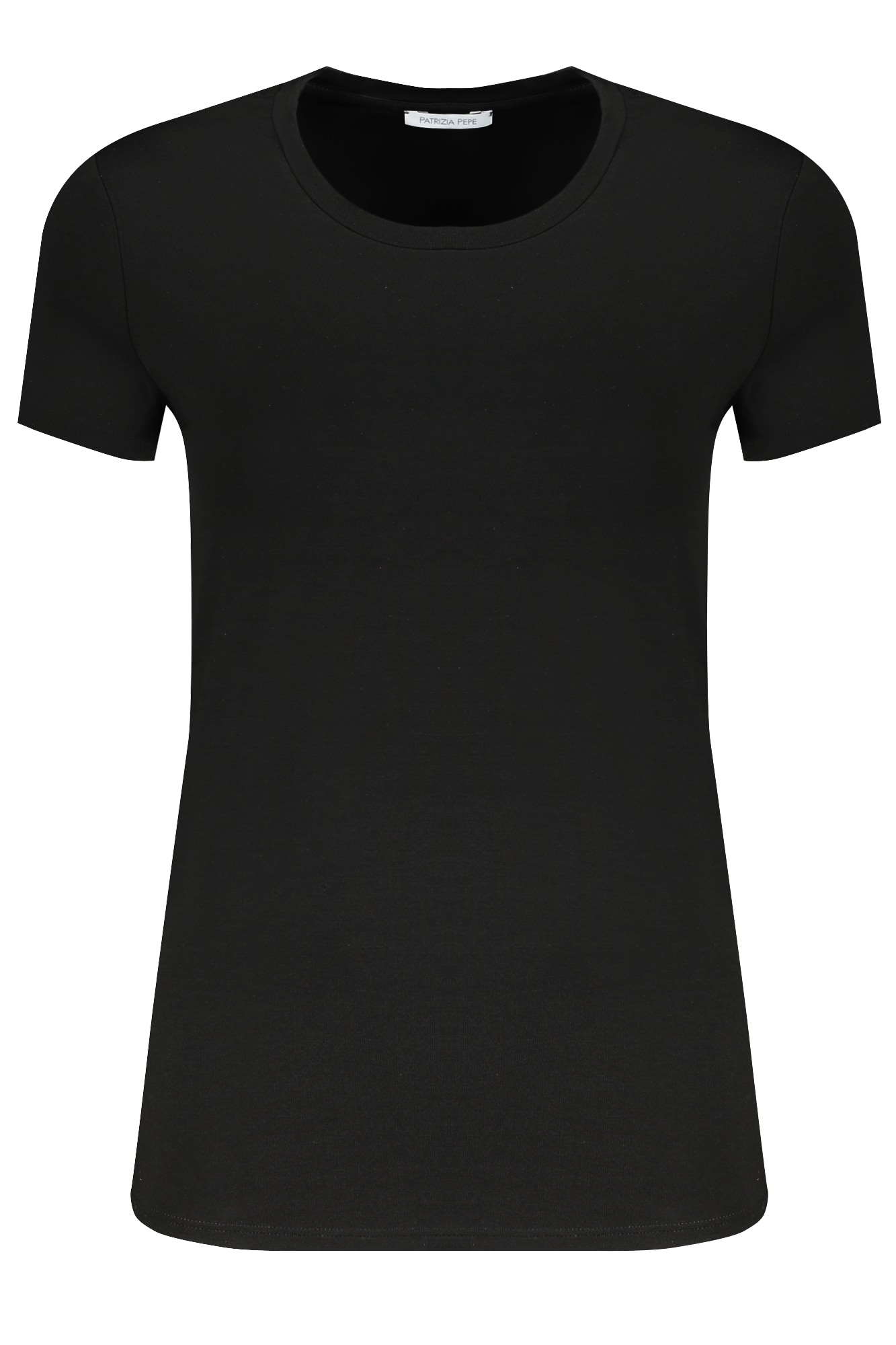 PATRIZIA PEPE DAMEN KURZARM T-SHIRT SCHWARZ