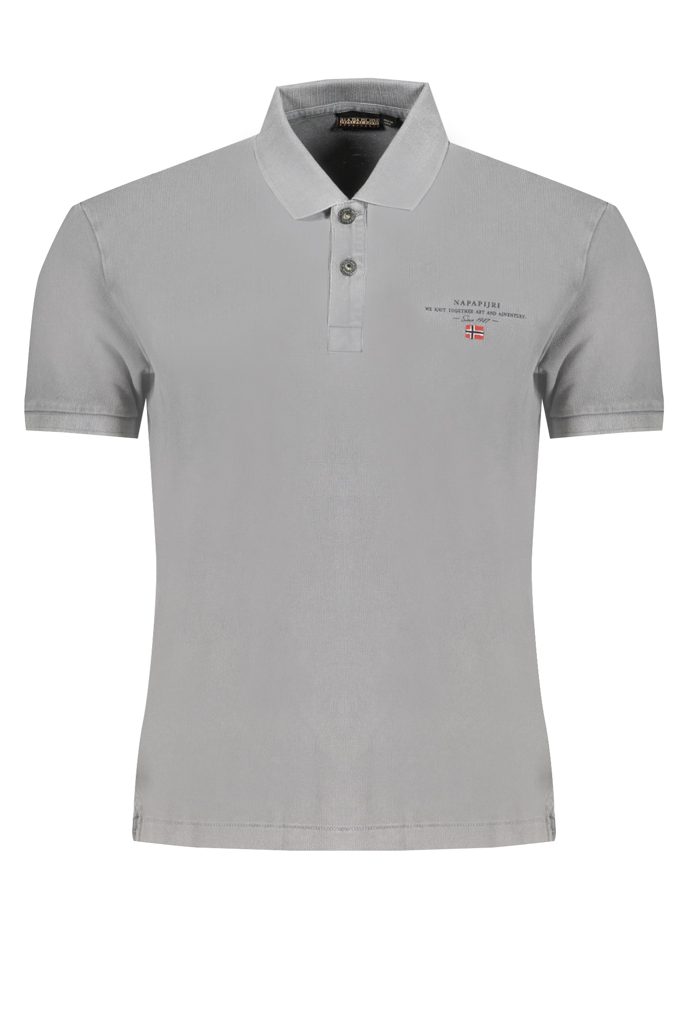 GRAUES KURZÄRMELIGES POLOSHIRT FÜR HERREN VON NAPAPIJRI